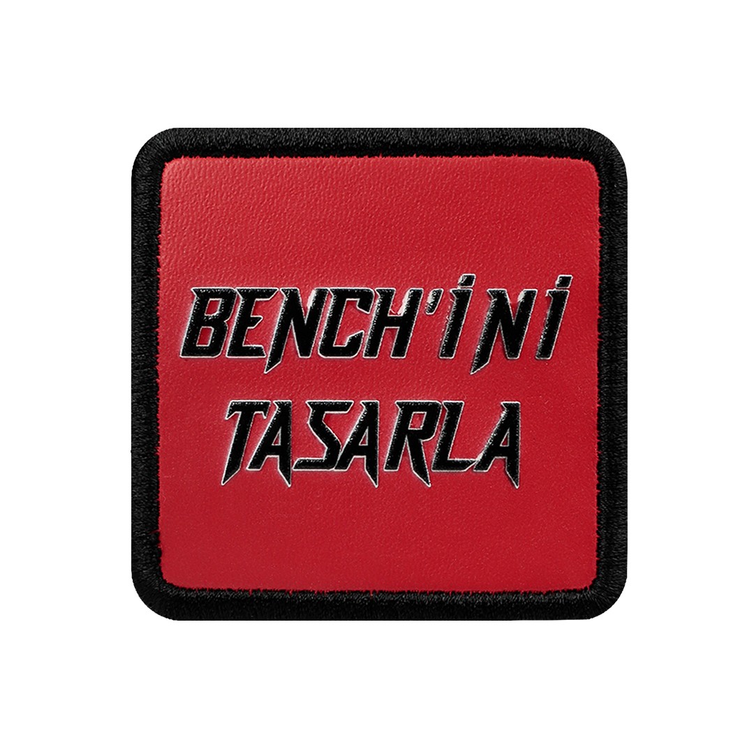 V1 Kırmızı-Siyah Benchini Tasarla Unisex Bench (Patch)