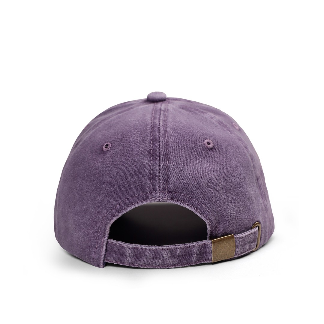 BlackBörk Vintage (Eskitme) Baseball Unisex Hustle Mor Şapka (Cap)