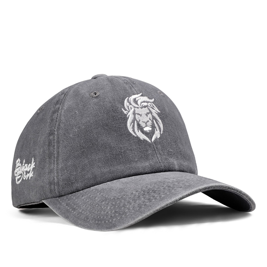 Vintage Gri Şapka (Cap) - Aslan - 9