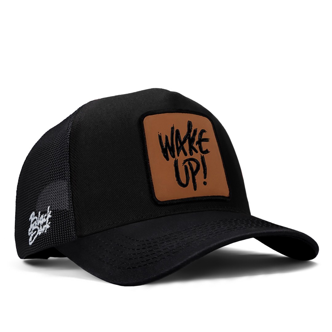 Siyah Şapka (Cap) - Wake Up - 2CS Kod Logolu