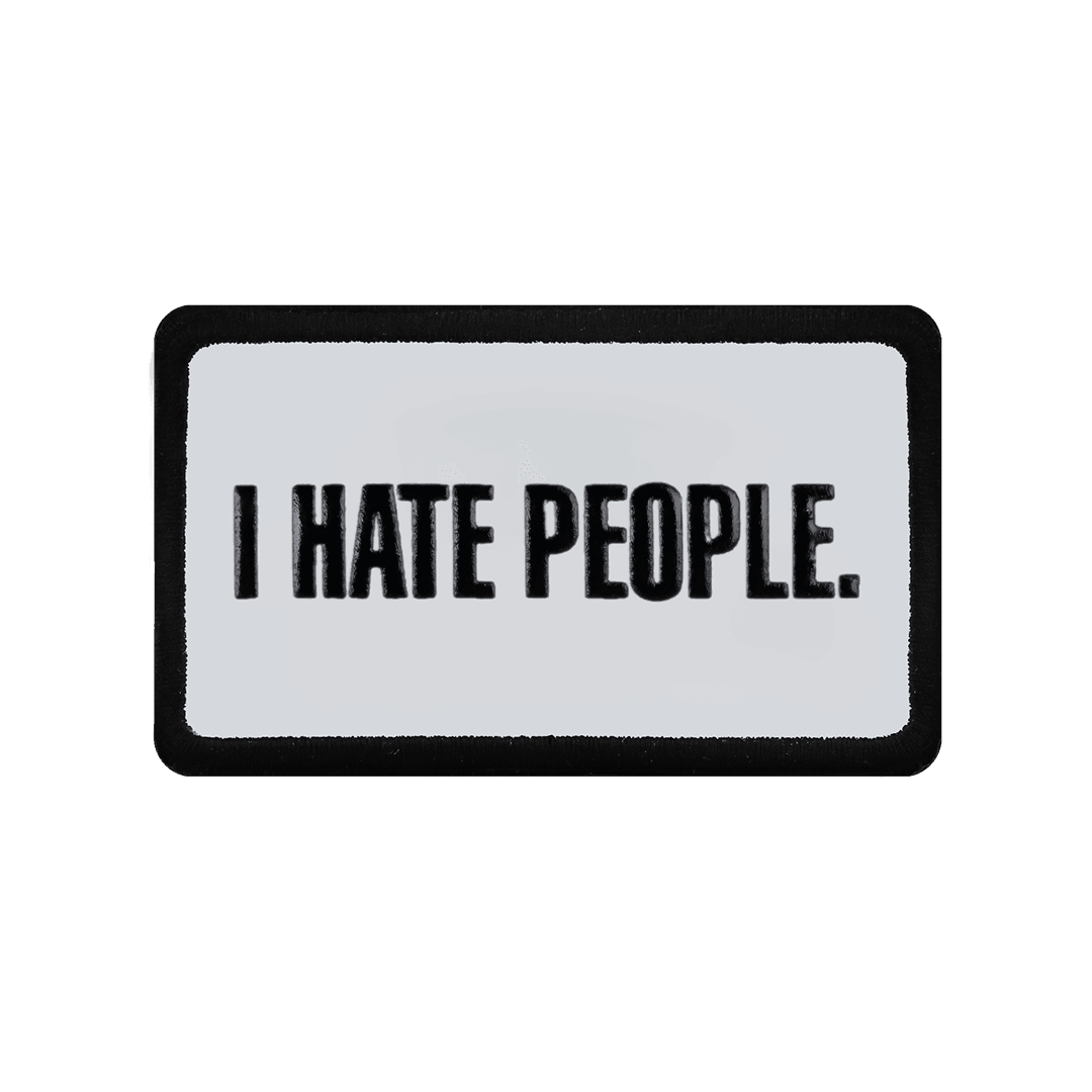 V2  I Hate People - 1bs Kod Logolu Unisex Beyaz Bench (Patch)