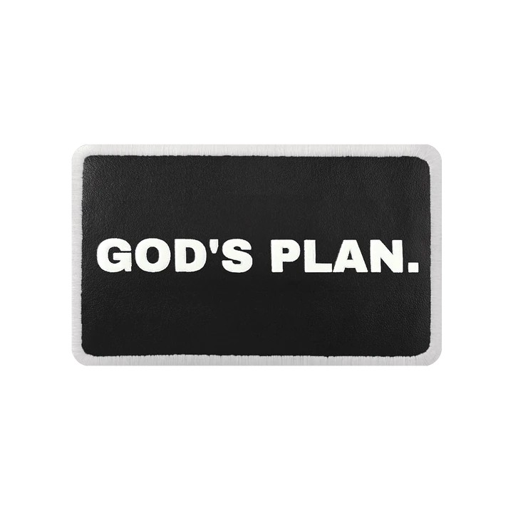 V2 God's Plan - 1sb Kod Logolu Unisex Siyah Bench (Patch)