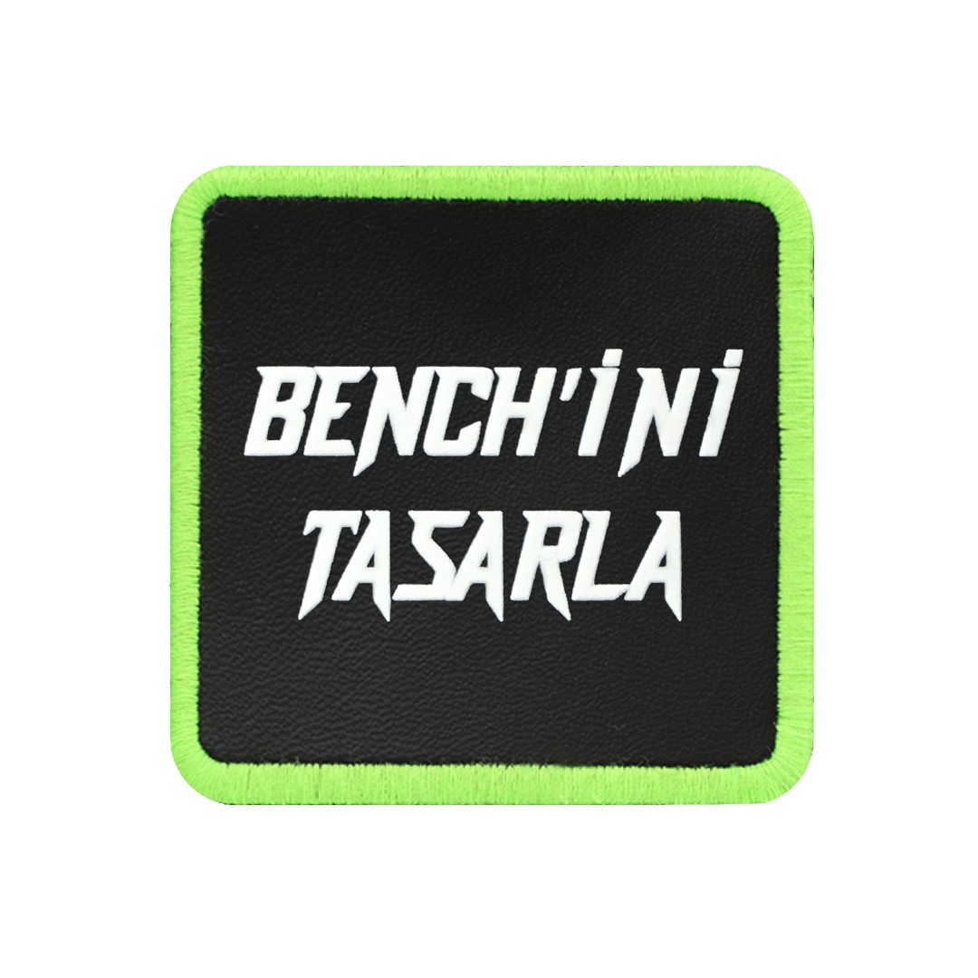 V1 Siyah-Neon Benchini Tasarla Unisex Bench (Patch)