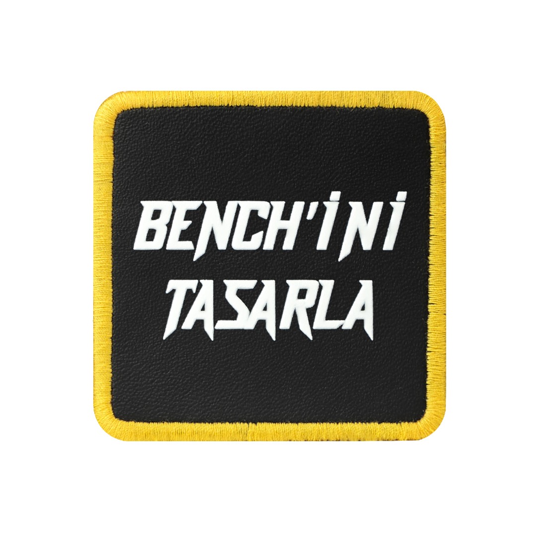 V1 Siyah-Sarı Benchini Tasarla Unisex Bench (Patch)