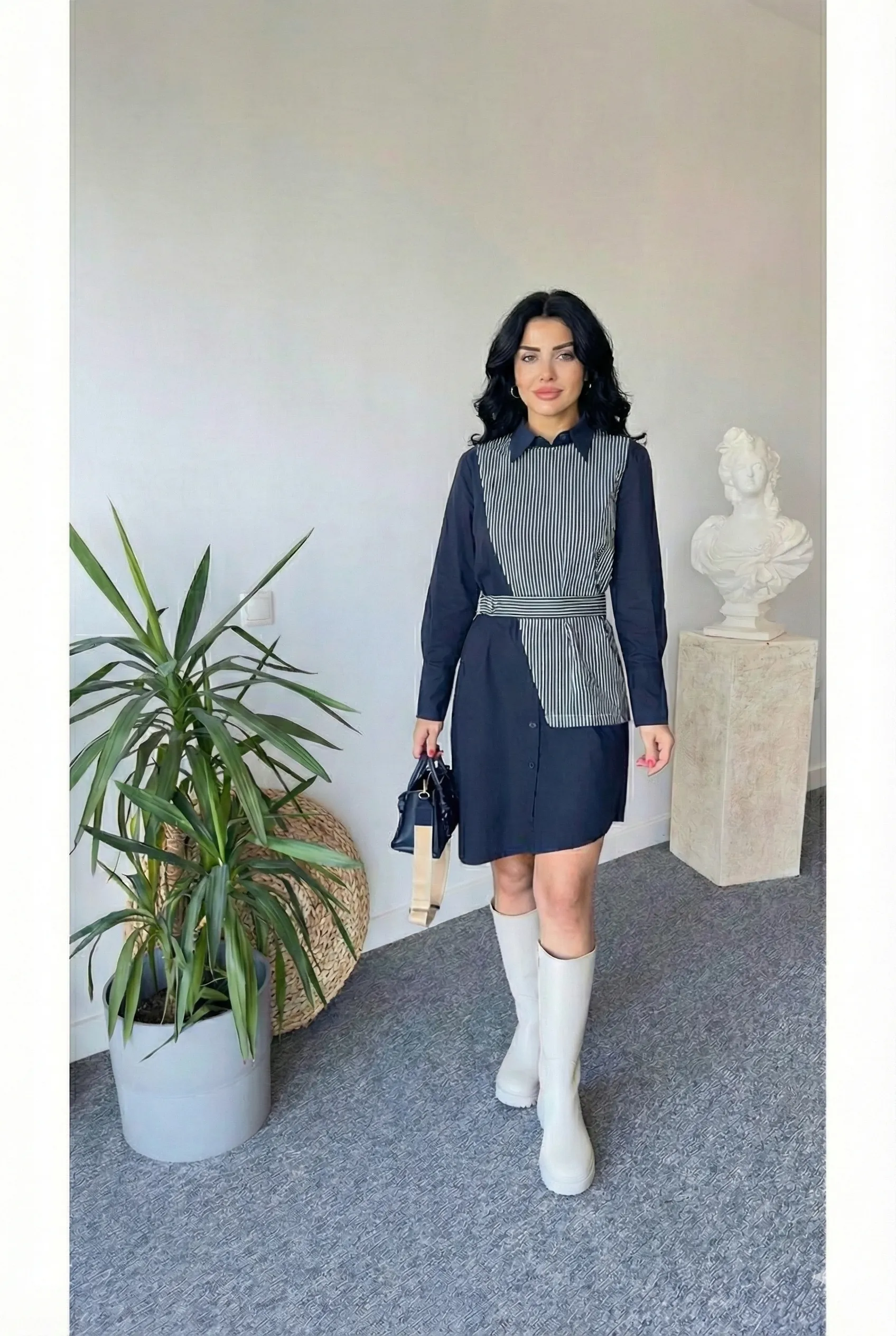 Asimetrik Tasarım Elbise