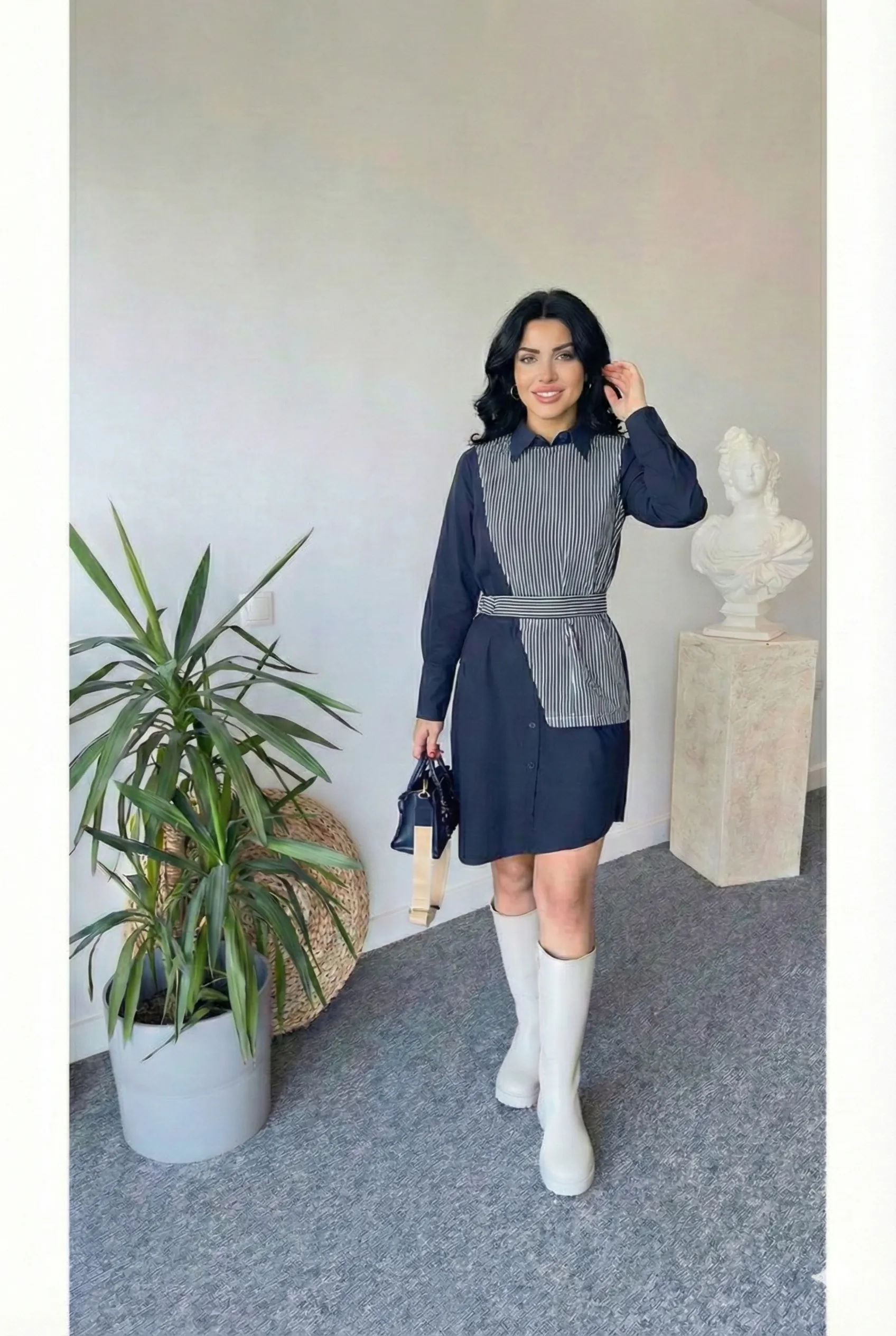 Asimetrik Tasarım Elbise