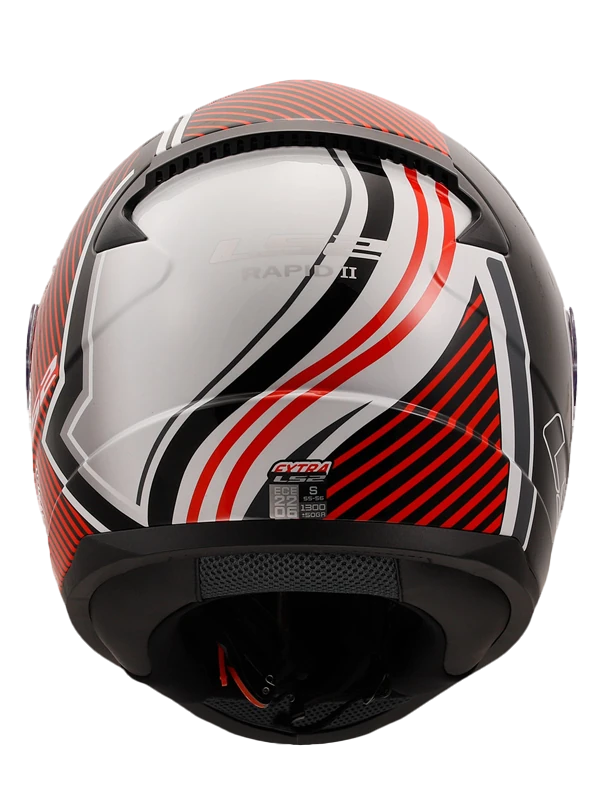 Ls2 Rapid 2 Extra Beyaz Kırmızı Full Face Kask - M Beden