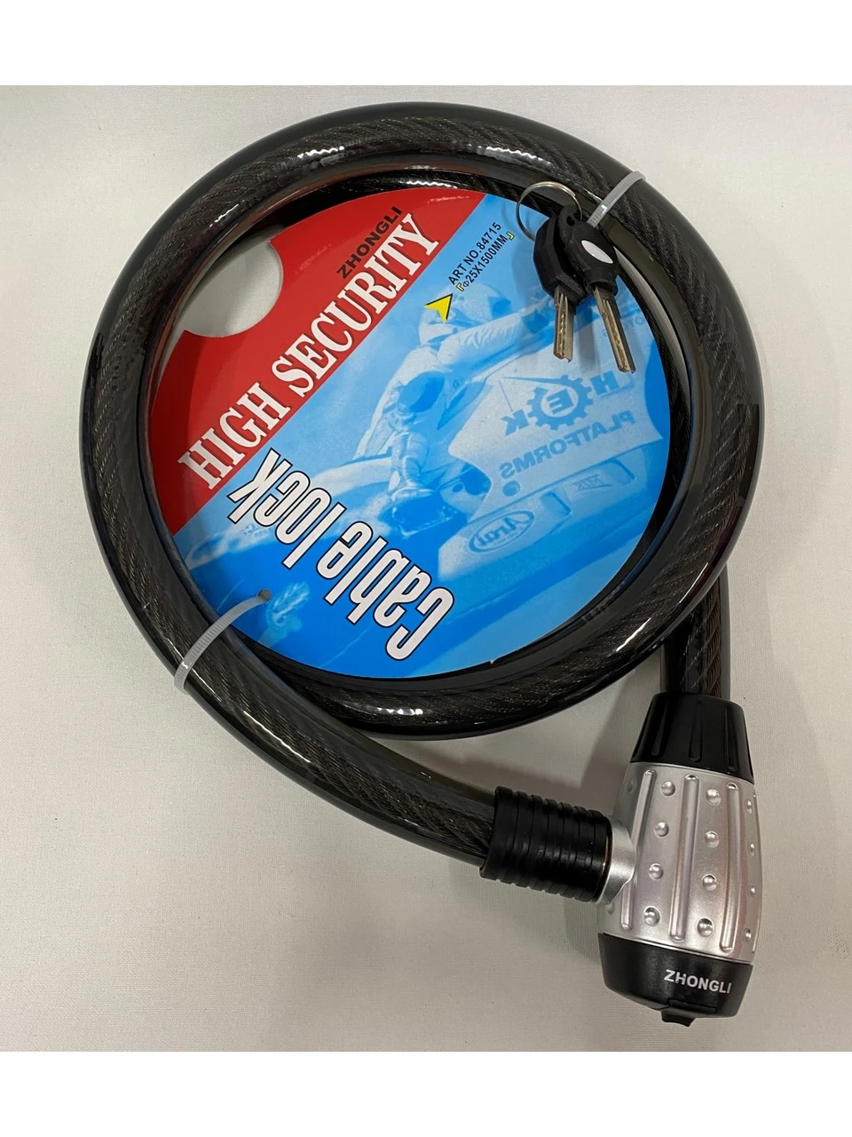 CABLE LOCK ÇELİK SİLİKON HALAT KİLİT 