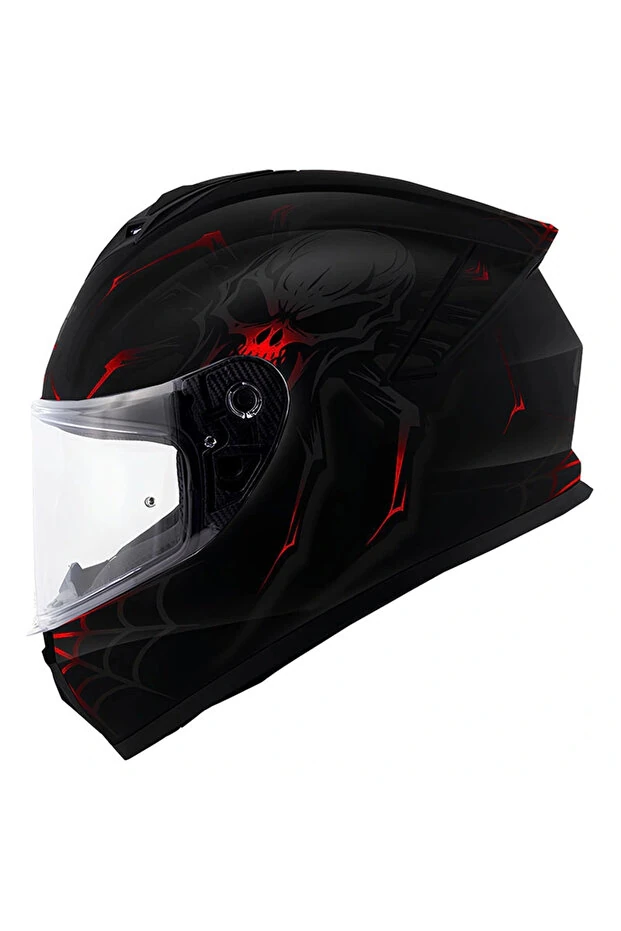 GIVI 50.X ARACHNO MAT SİYAH KIRMIZI KASK M BEDEN