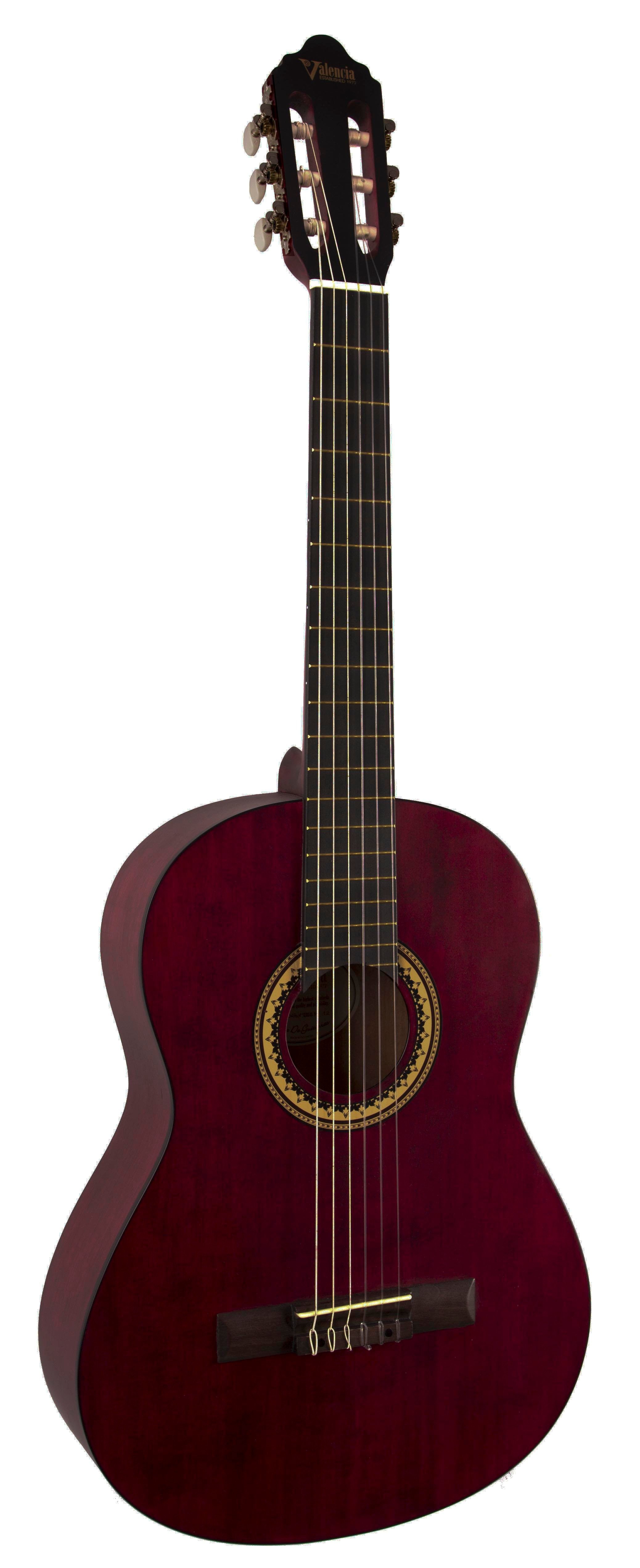 KLASİK GİTAR, SCALE 4/4,ŞEFFAF ŞARAP KIRMIZISI MA