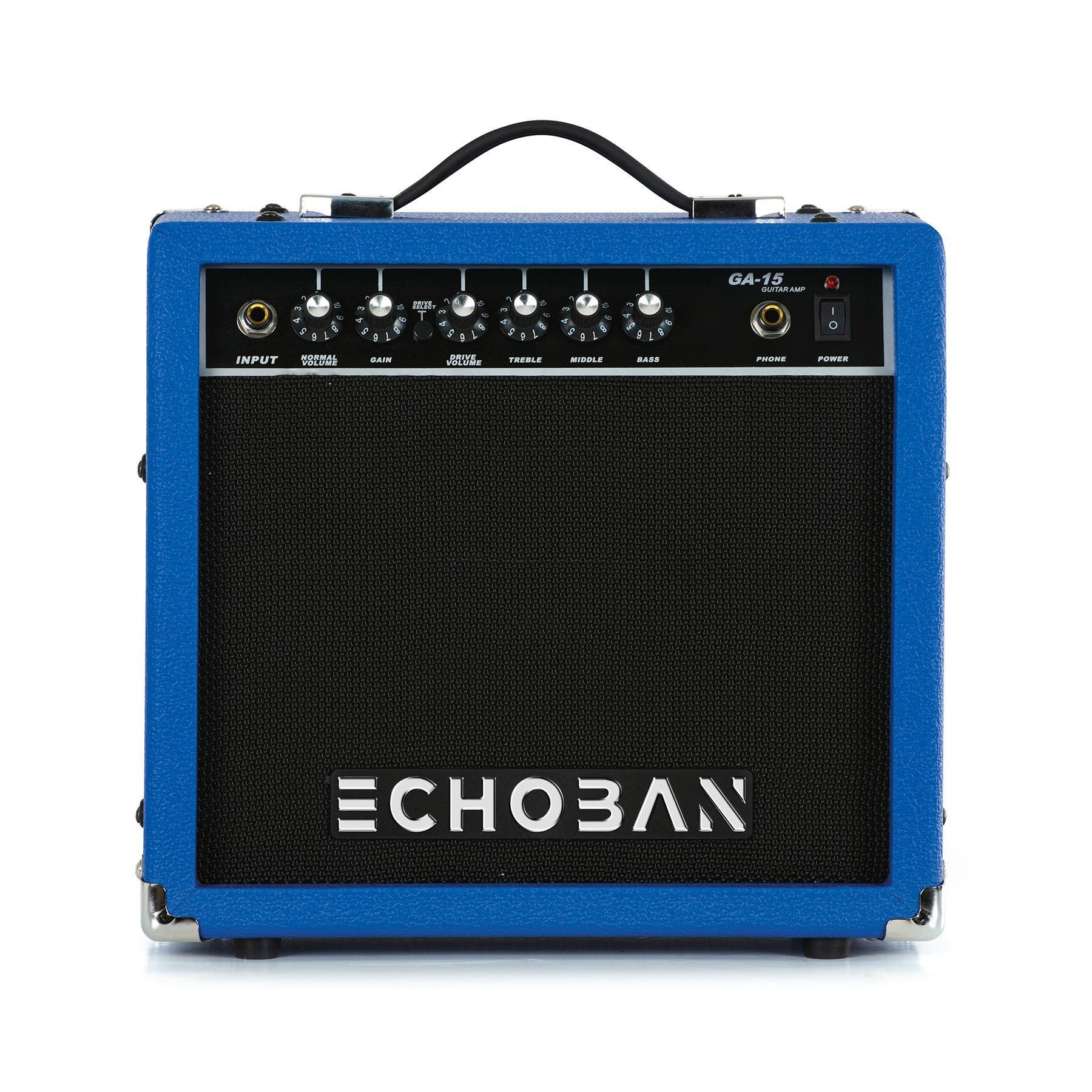 Echoban GA15 15 Watt Mavi Gitar Amfisi