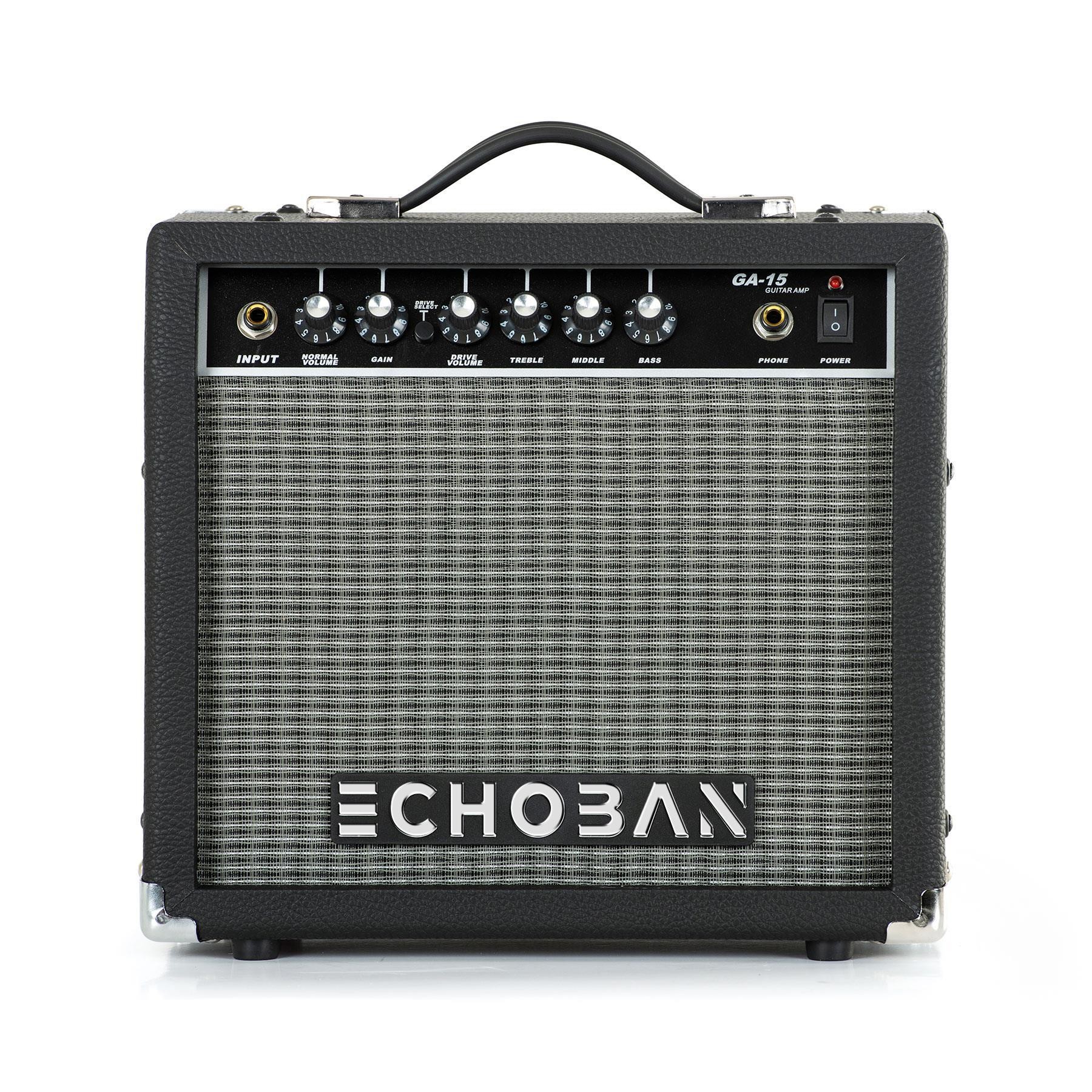 Echoban GA15 15 Watt Siyah Gitar Amfisi