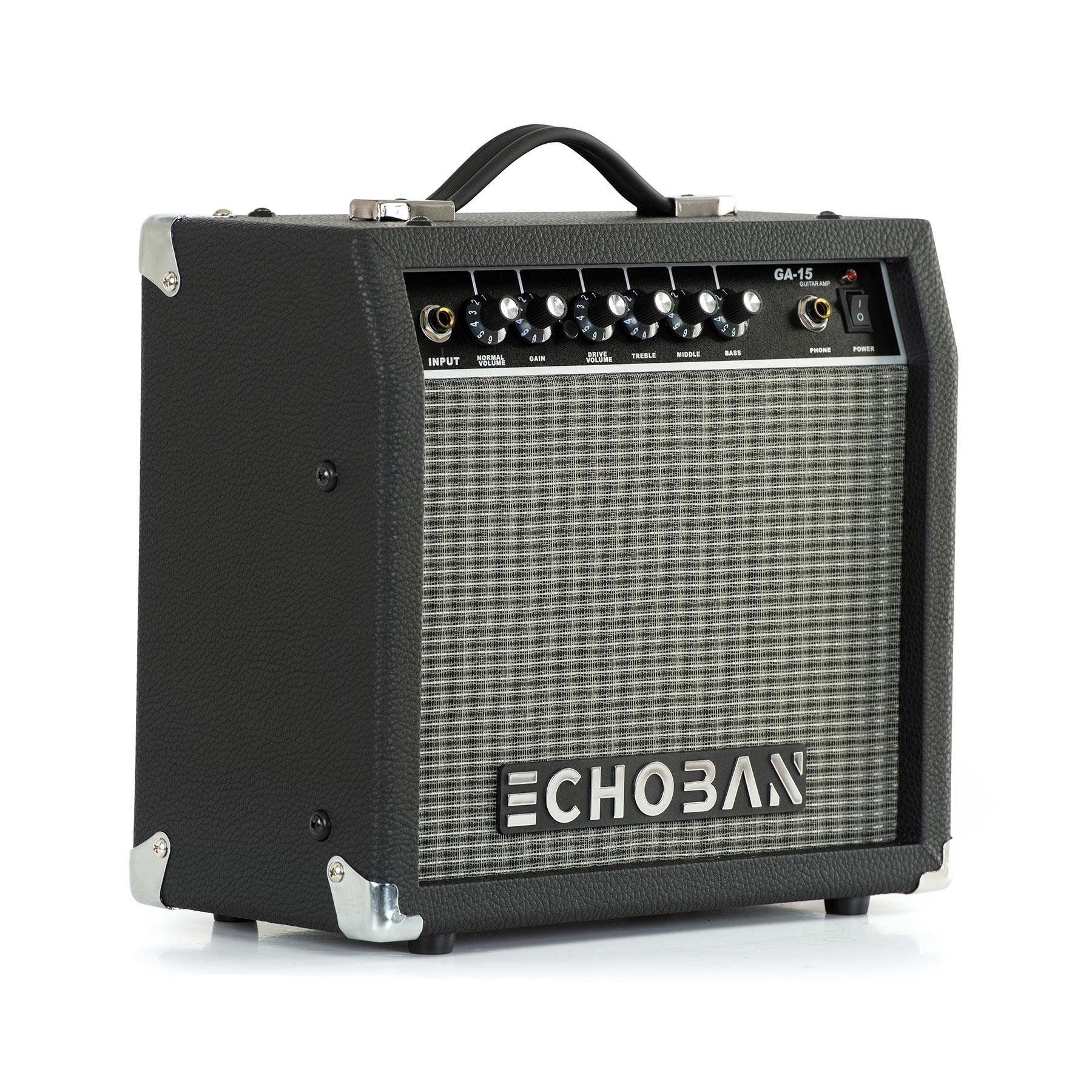 Echoban GA15 15 Watt Siyah Gitar Amfisi