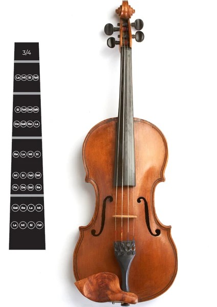 4/4 3/4 1/2 1/4 Keman Klavye Sticker klavye not etiketi parmak tablosu uygulama kılavuzu acemi Violino parçaları aksesuarları