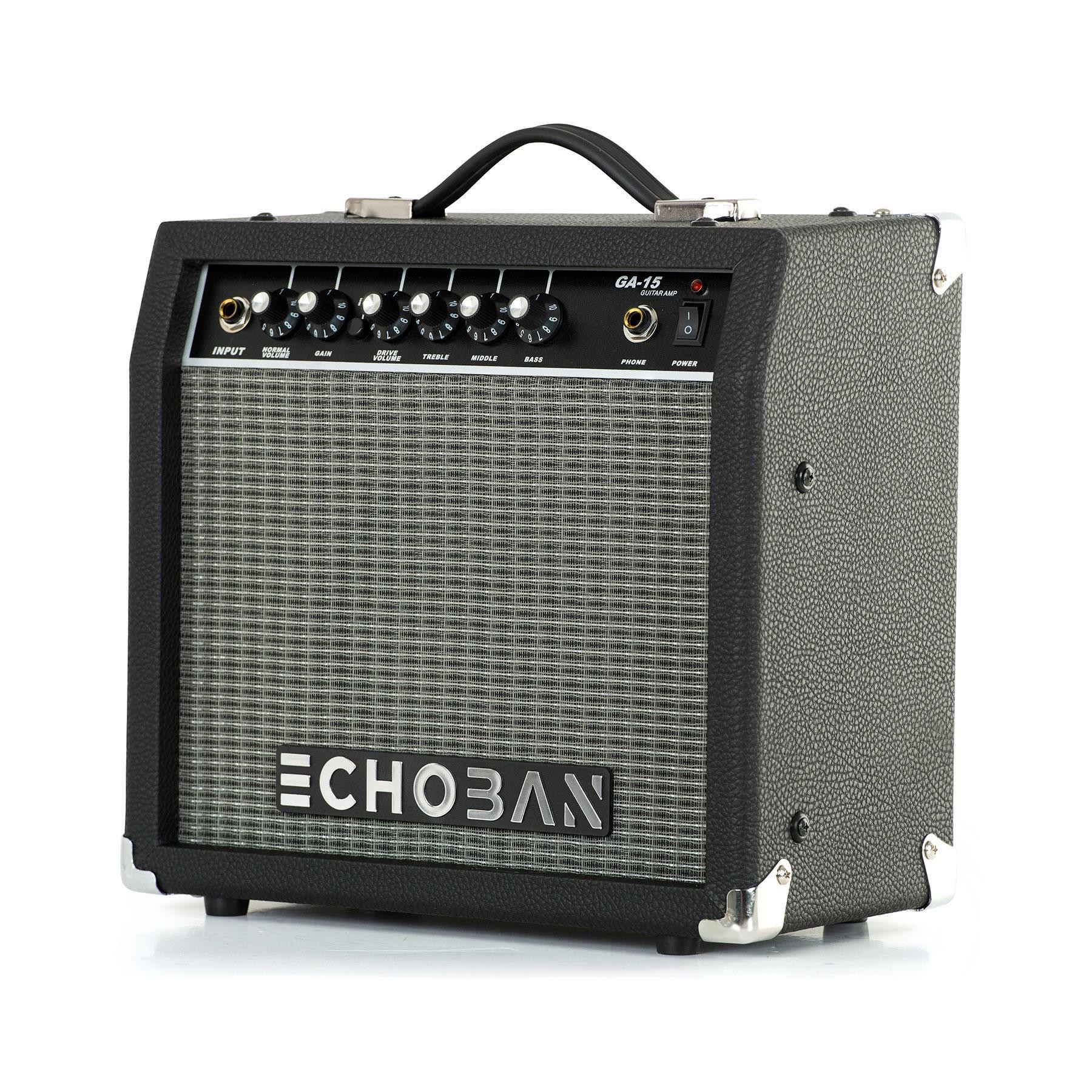 Echoban GA15 15 Watt Siyah Gitar Amfisi