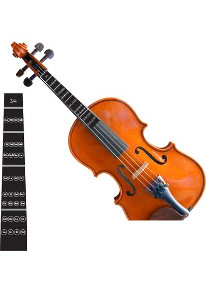 4/4 3/4 1/2 1/4 Keman Klavye Sticker klavye not etiketi parmak tablosu uygulama kılavuzu acemi Violino parçaları aksesuarları