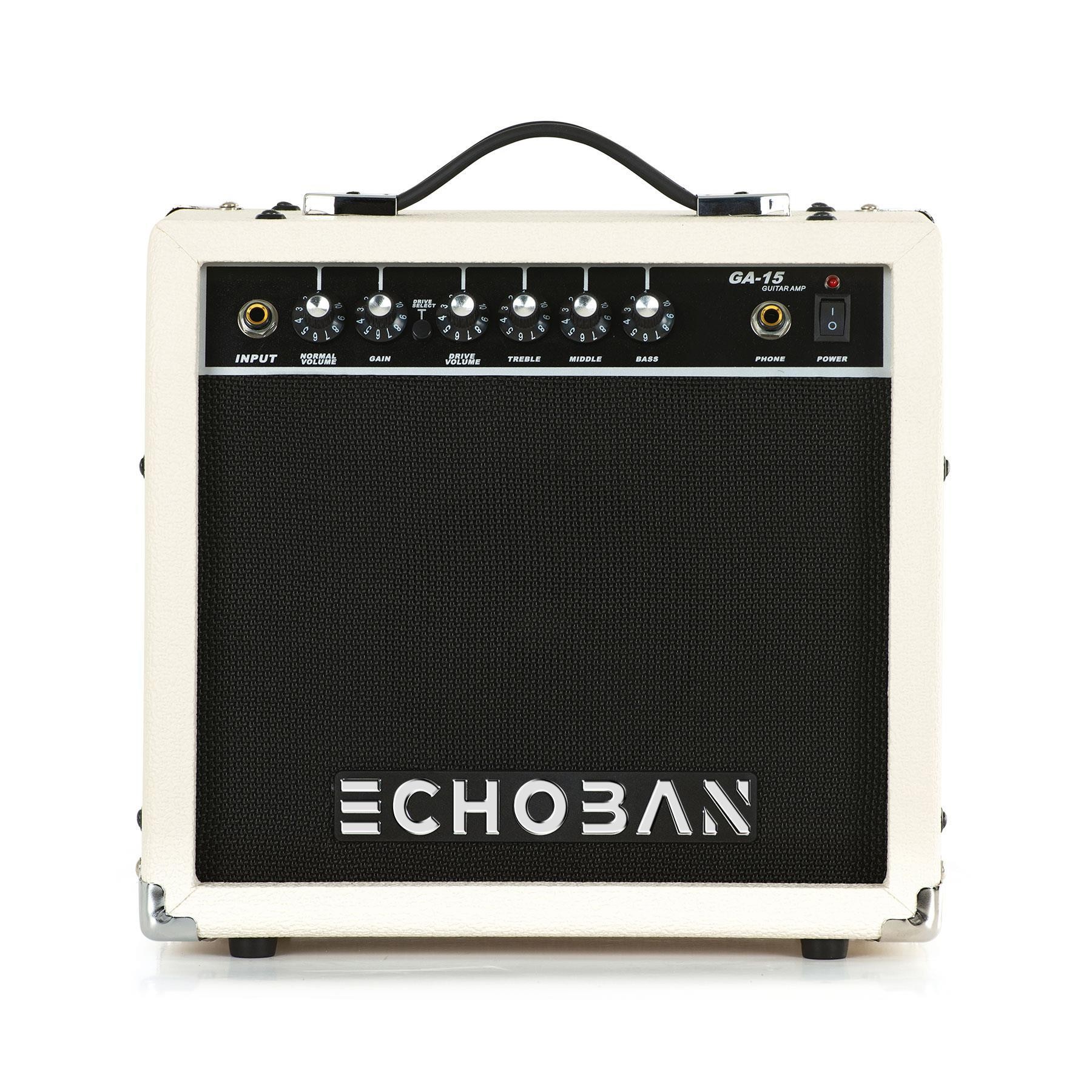 Echoban GA15 15 Watt Beyaz Gitar Amfisi