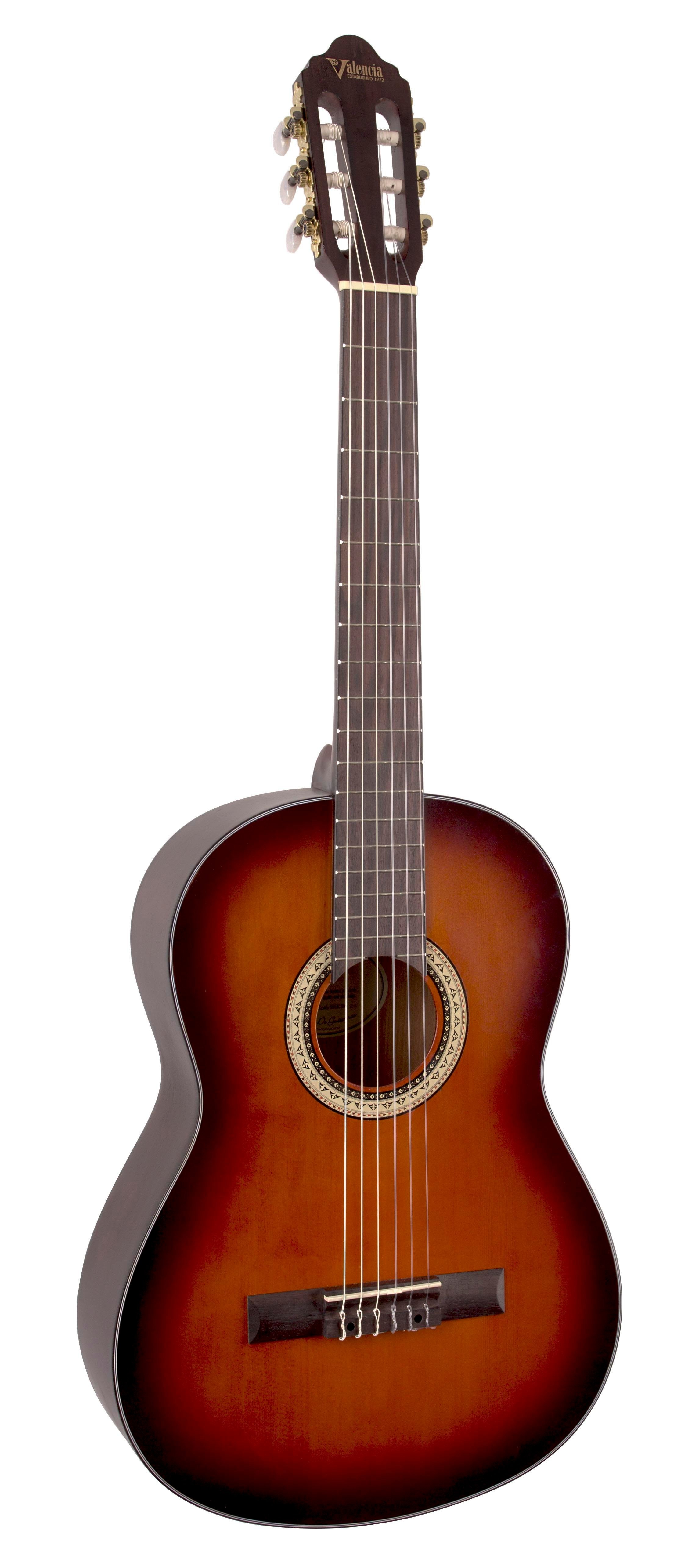 KLASİK GİTAR, SCALE 4/4, SUNBURST MAT, KAPAK SITKA