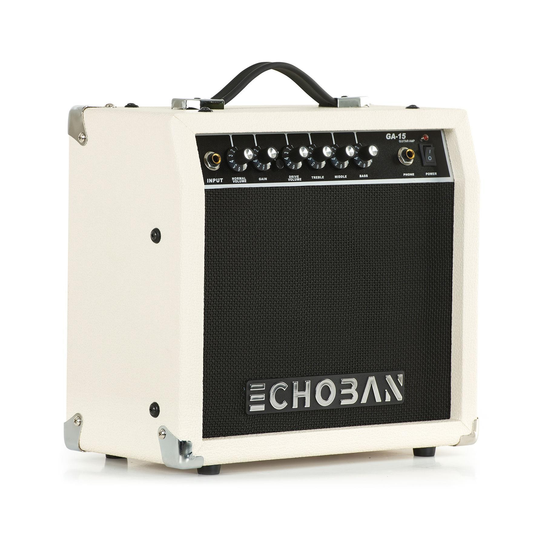 Echoban GA15 15 Watt Beyaz Gitar Amfisi