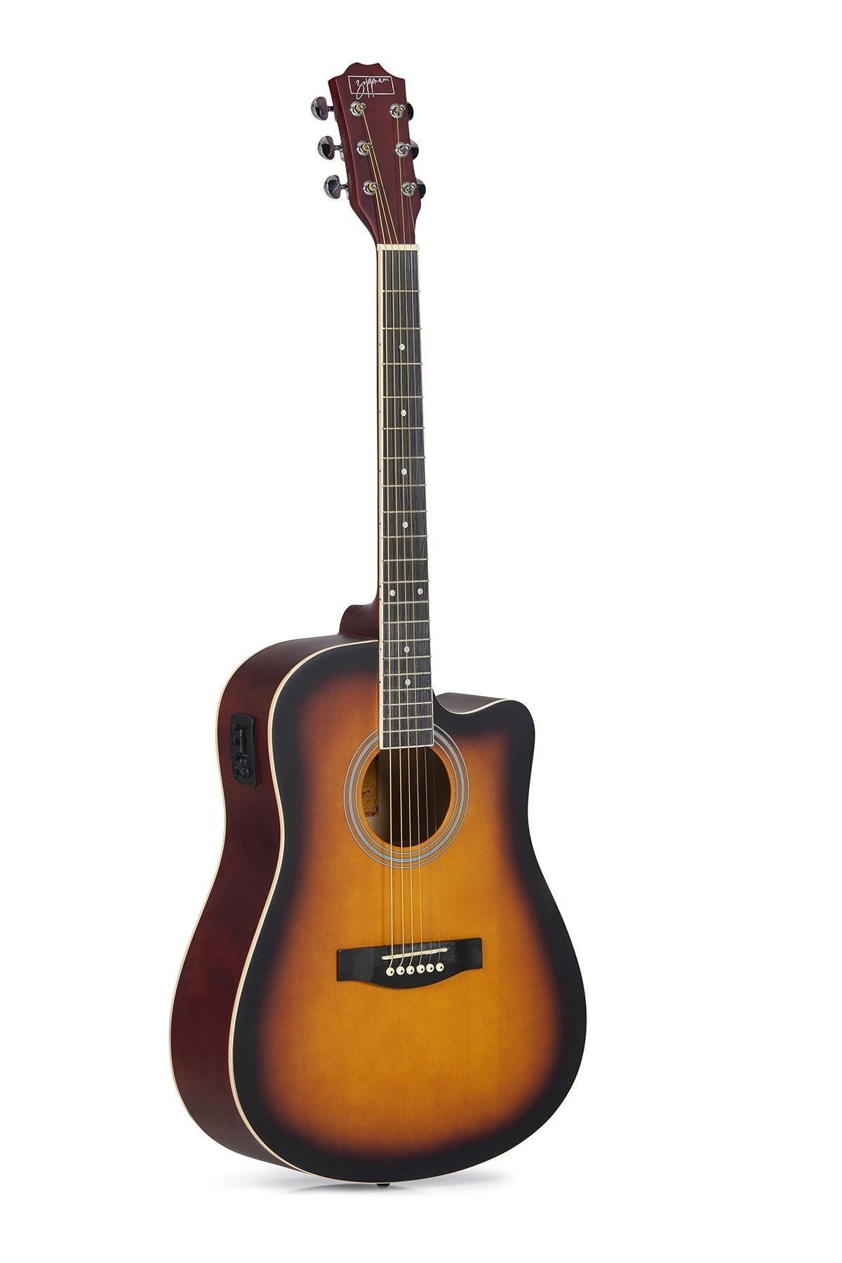 Zoppran ACZP150SB Sunburst Elektro Akustik Gitar