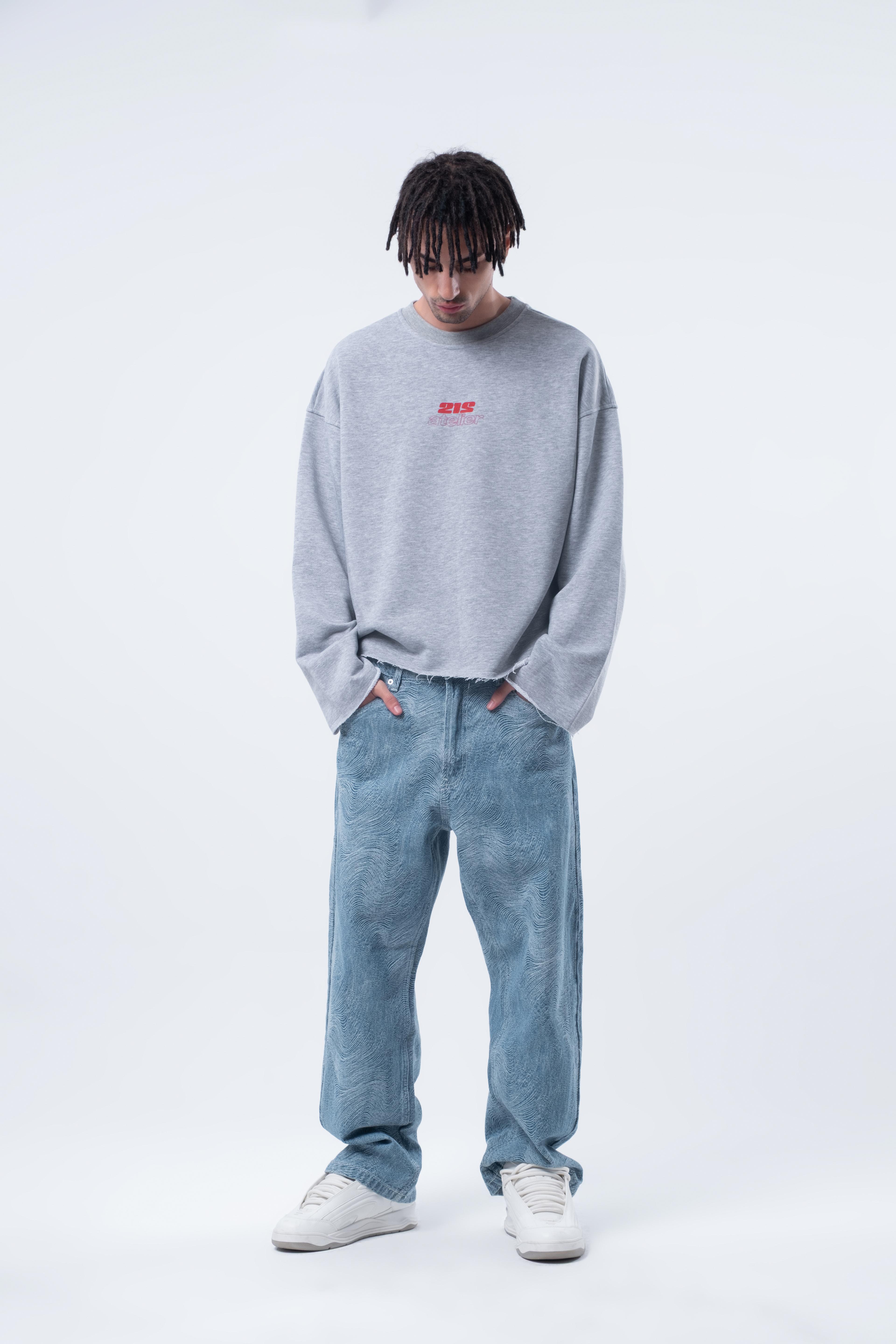 Uzun Kollu Boxy Fit Grimelanj Sweatshirt