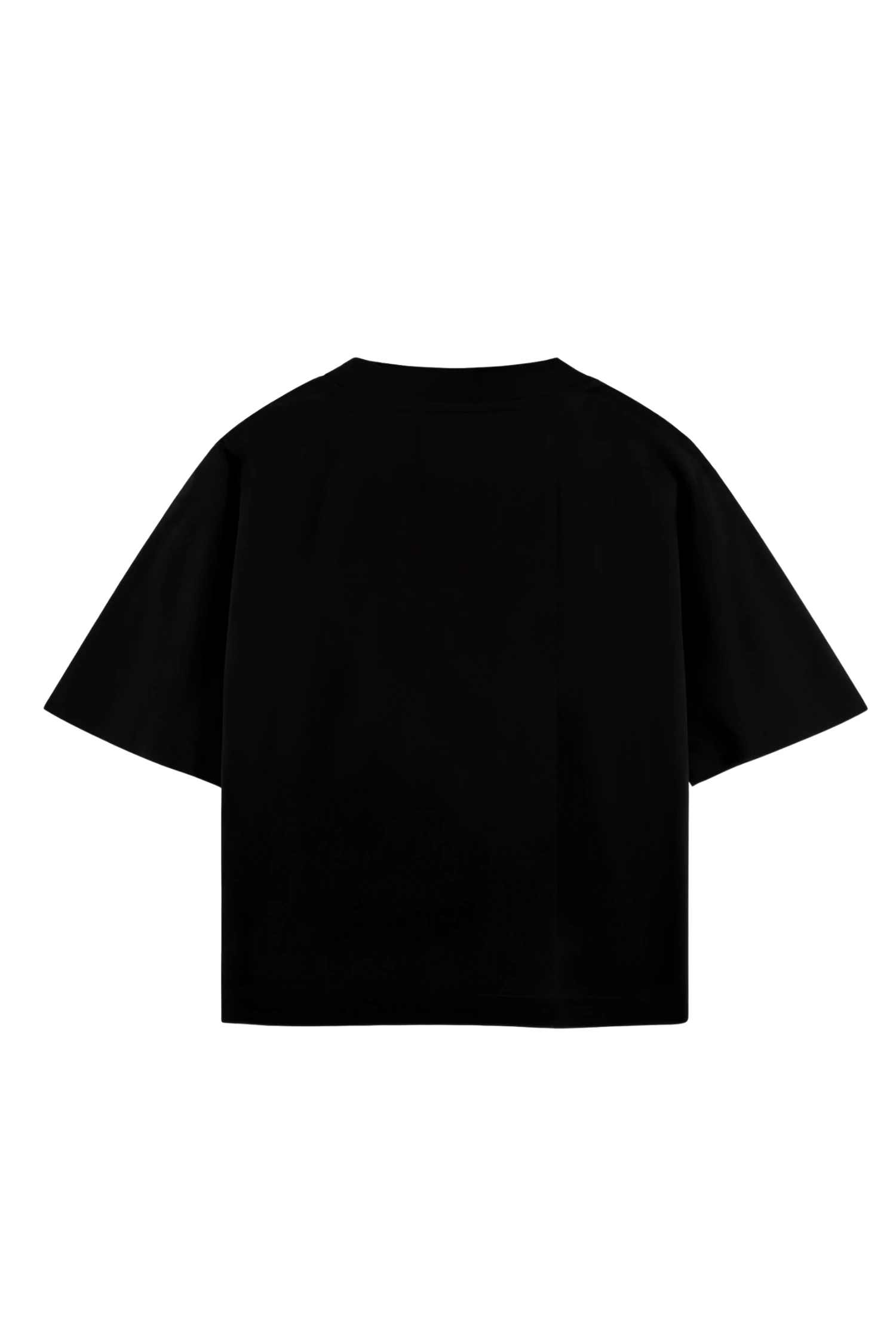 BOXY FİT LİPS PRİNT SİYAH T-SHIRT