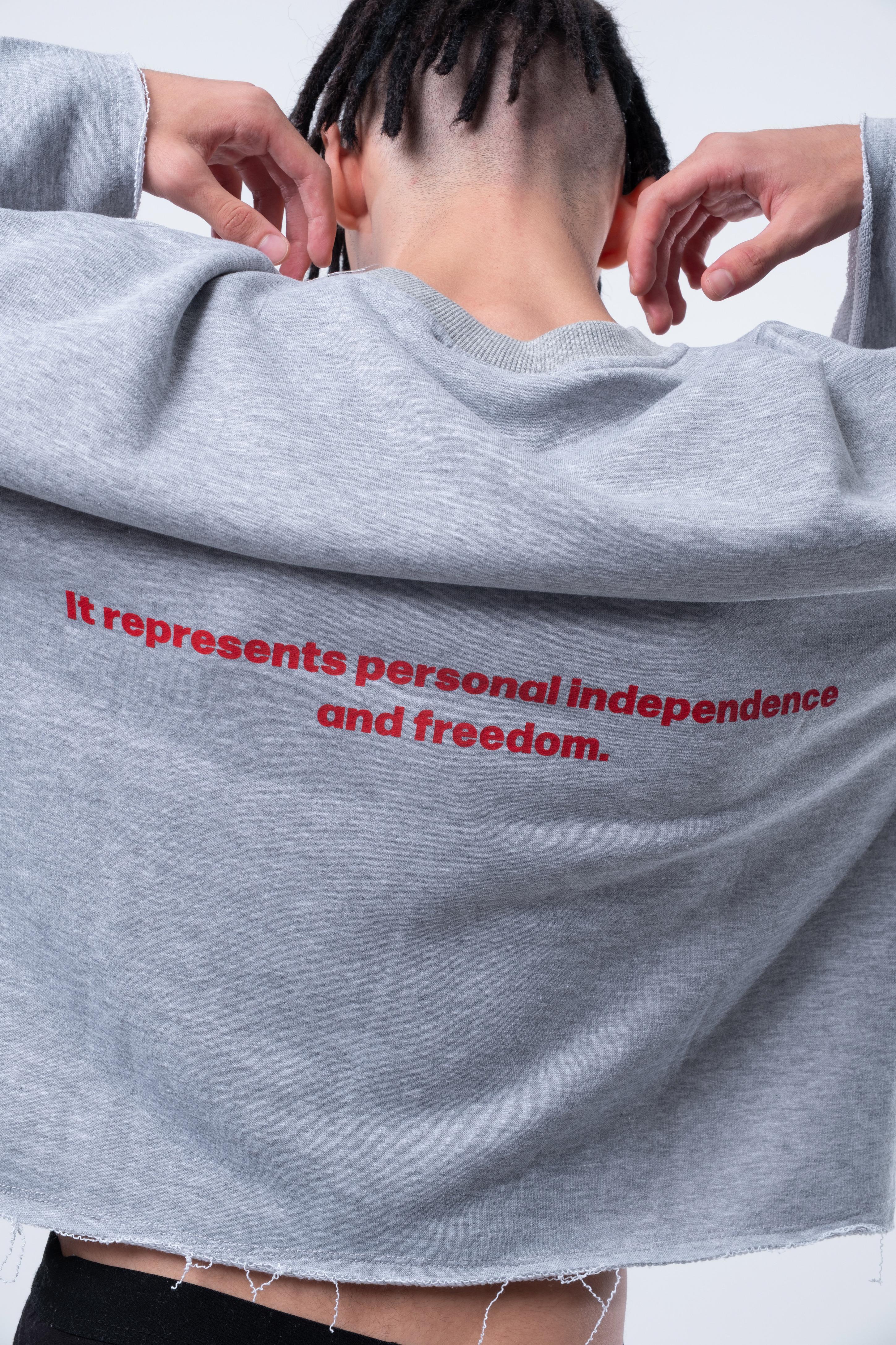 Uzun Kollu Boxy Fit Grimelanj Sweatshirt