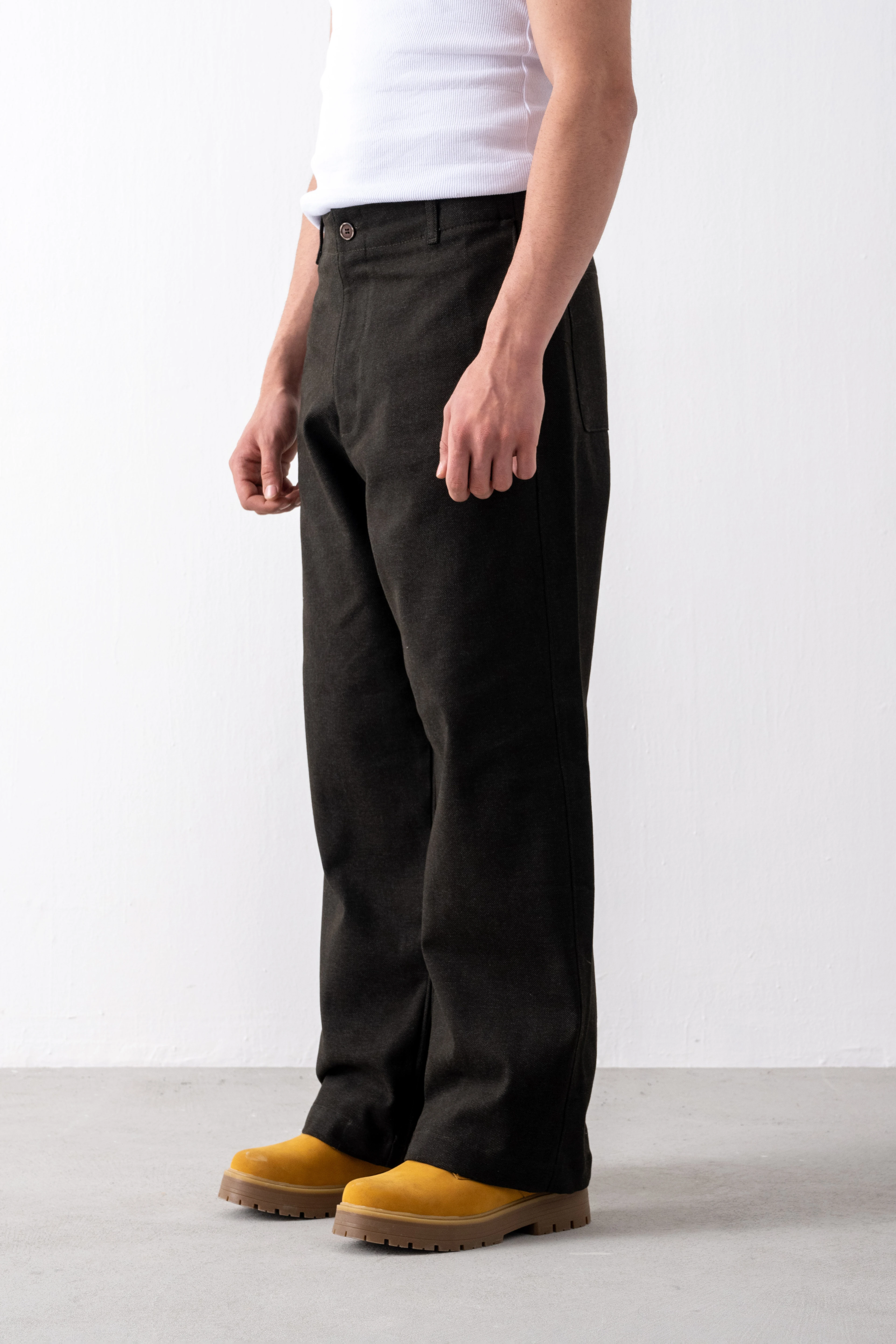 Kaen Tokyo Kahverengi Denim Pantolon