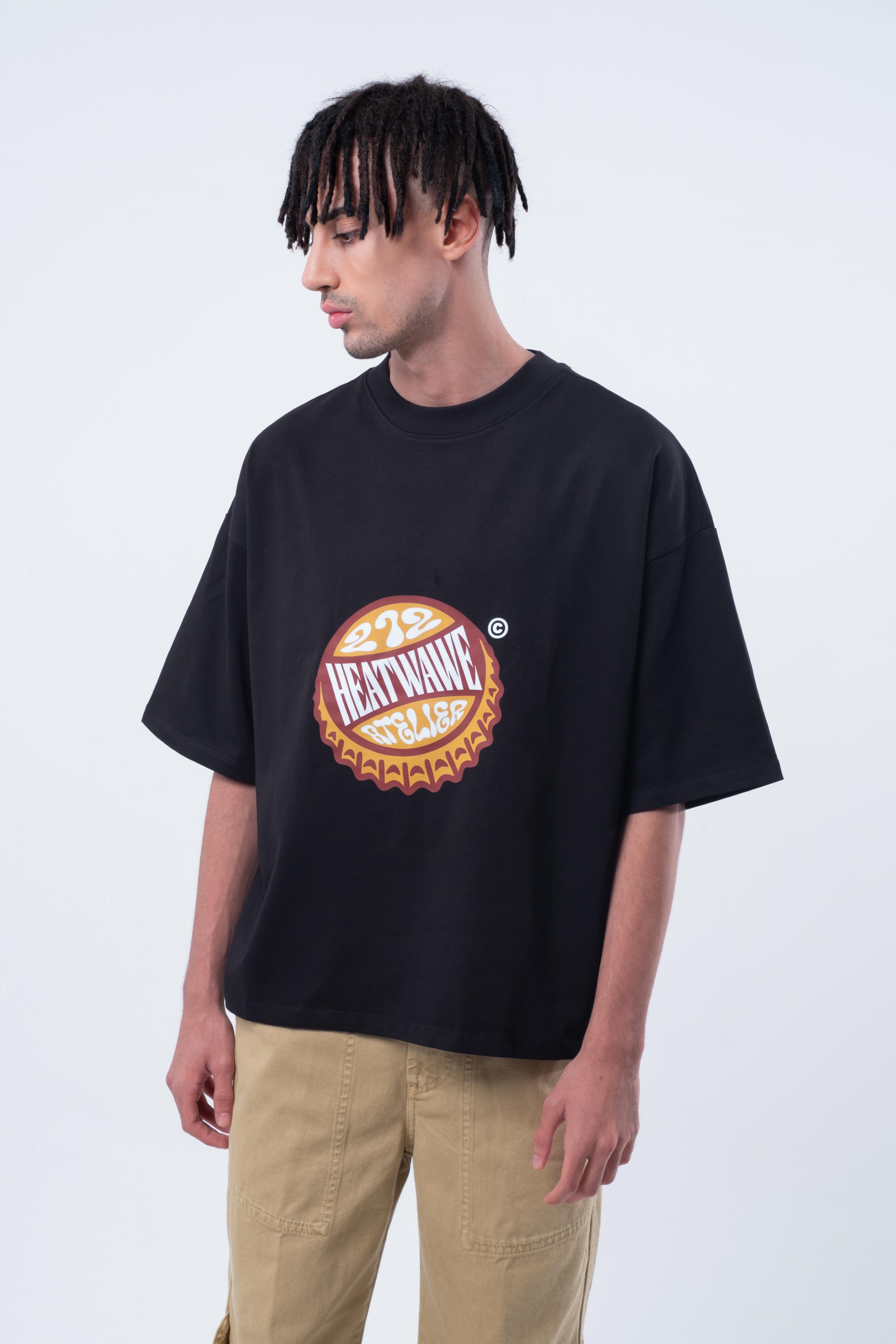 Kısa Kollu Baskılı Boxy Fit T-shirt