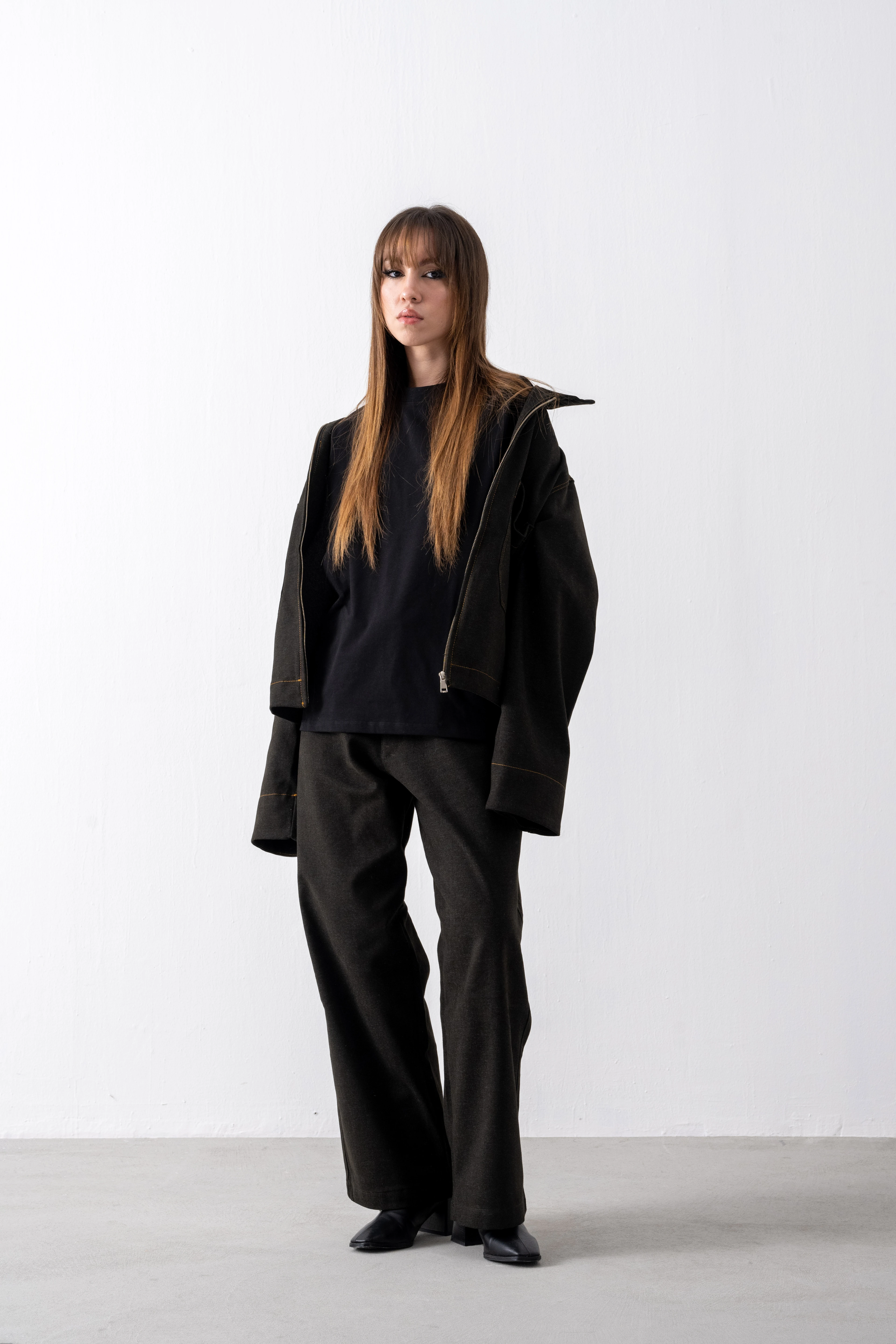  Kaen Tokyo Kahverengi Denim Ceket