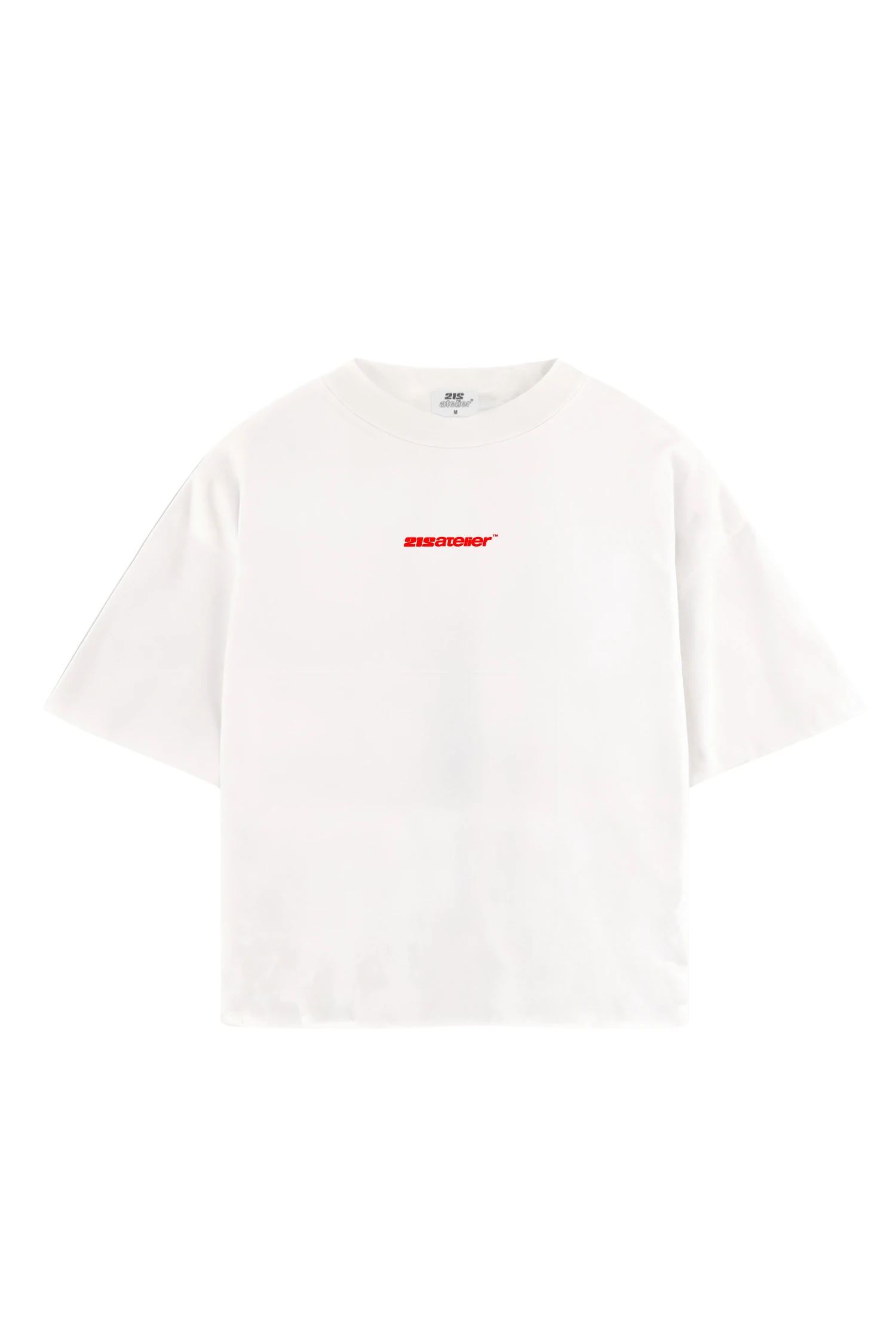 BOXY FİT BASIC RED PRİNT KIRIK BEYAZ T-SHIRT