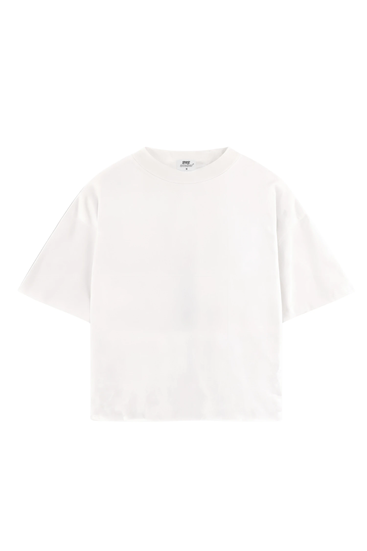 BOXY FİT METALLİC PRİNT KIRIK BEYAZ T-SHIRT