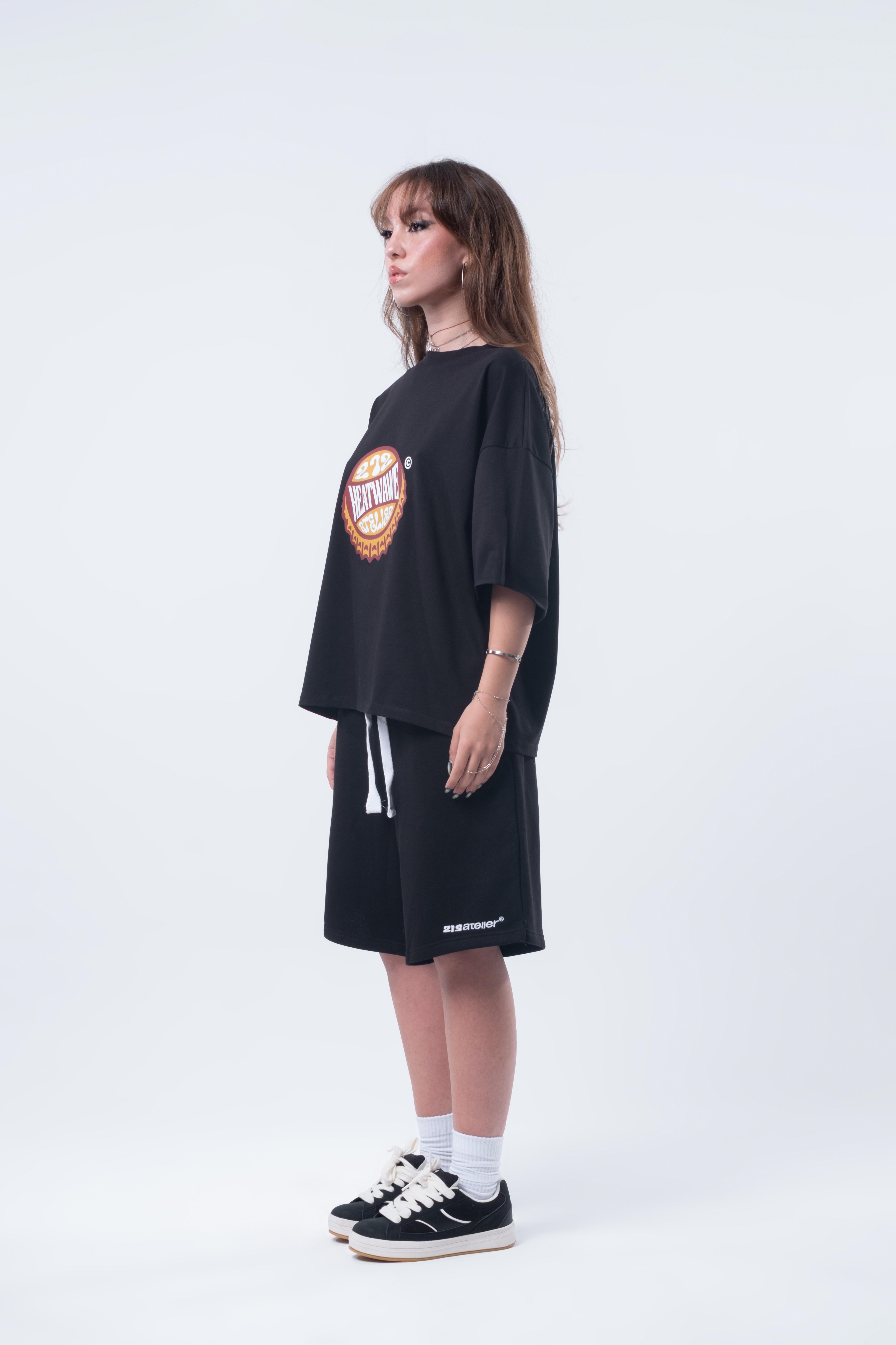 Kısa Kollu Baskılı Boxy Fit T-shirt