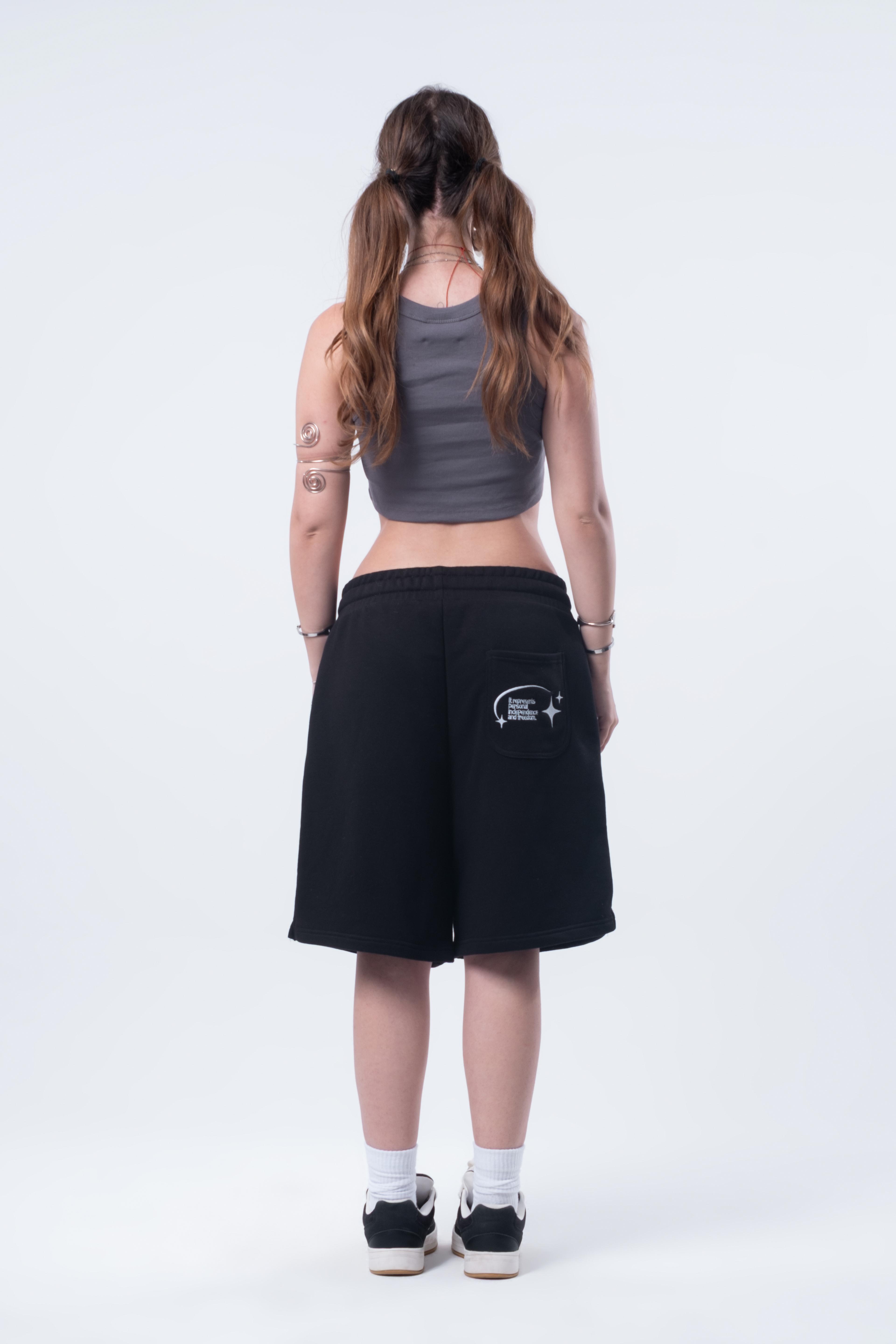 Siyah Baggy Short