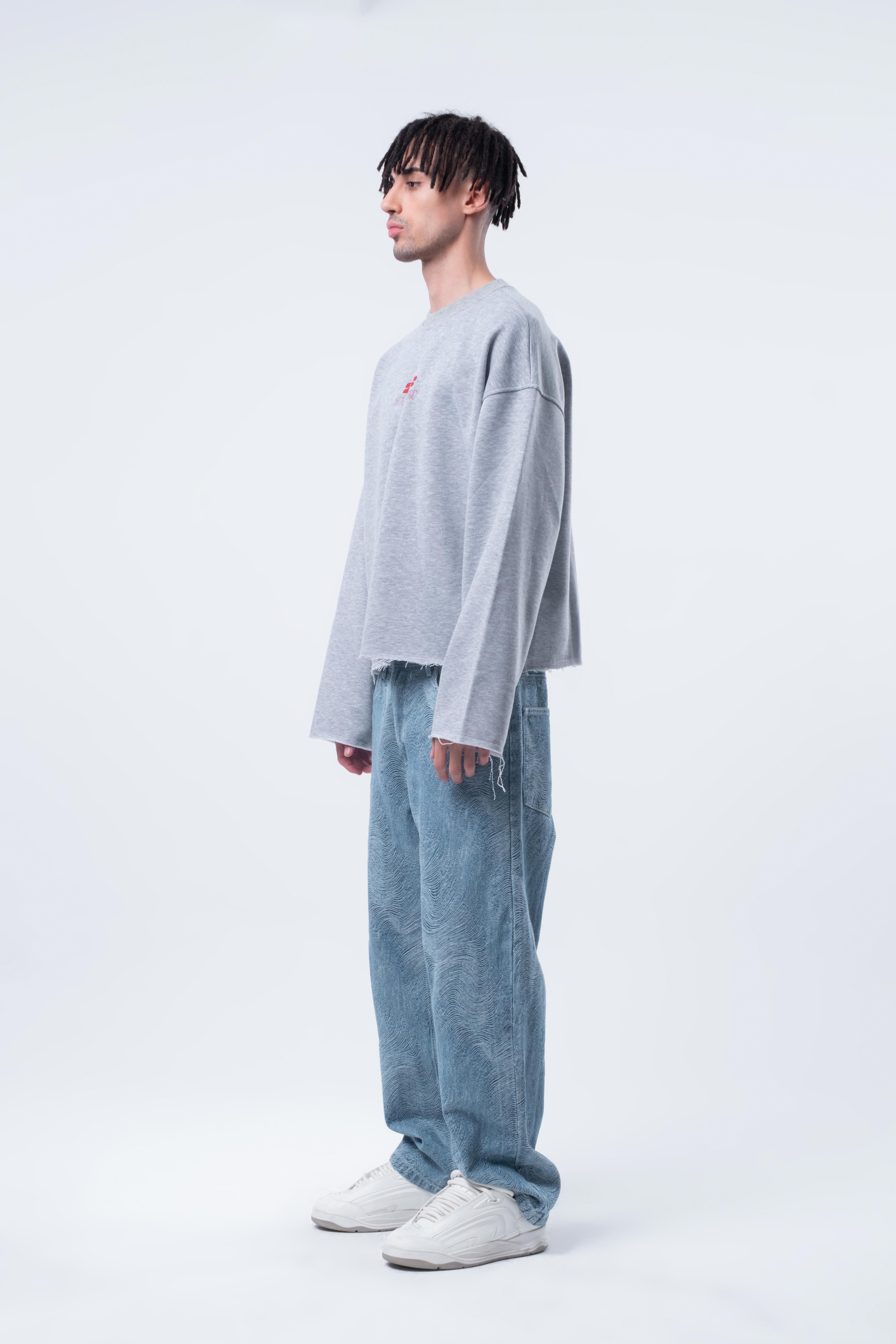 Uzun Kollu Boxy Fit Grimelanj Sweatshirt