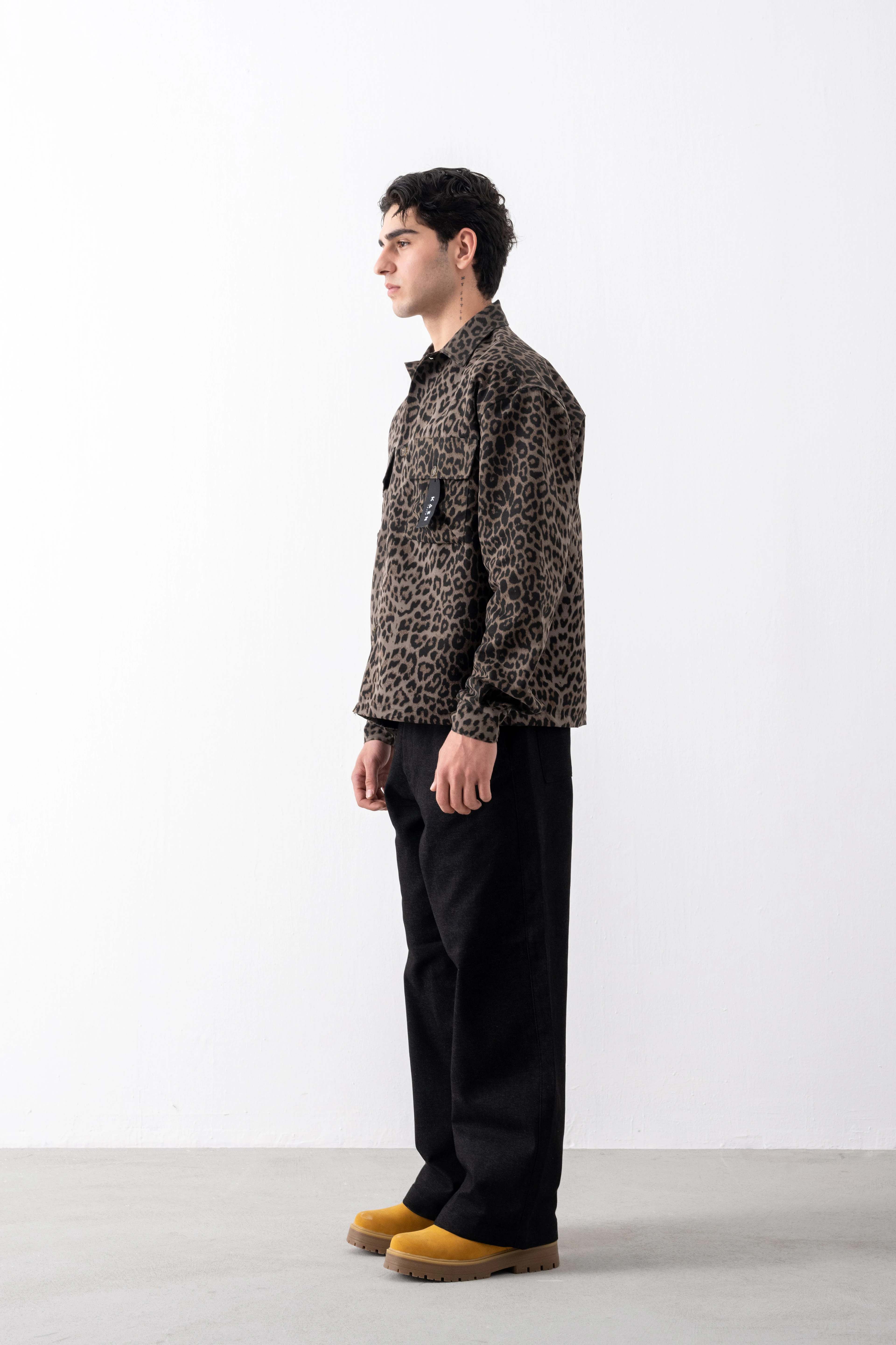 Kaen Tokyo Leopar Desen Gömlek Ceket