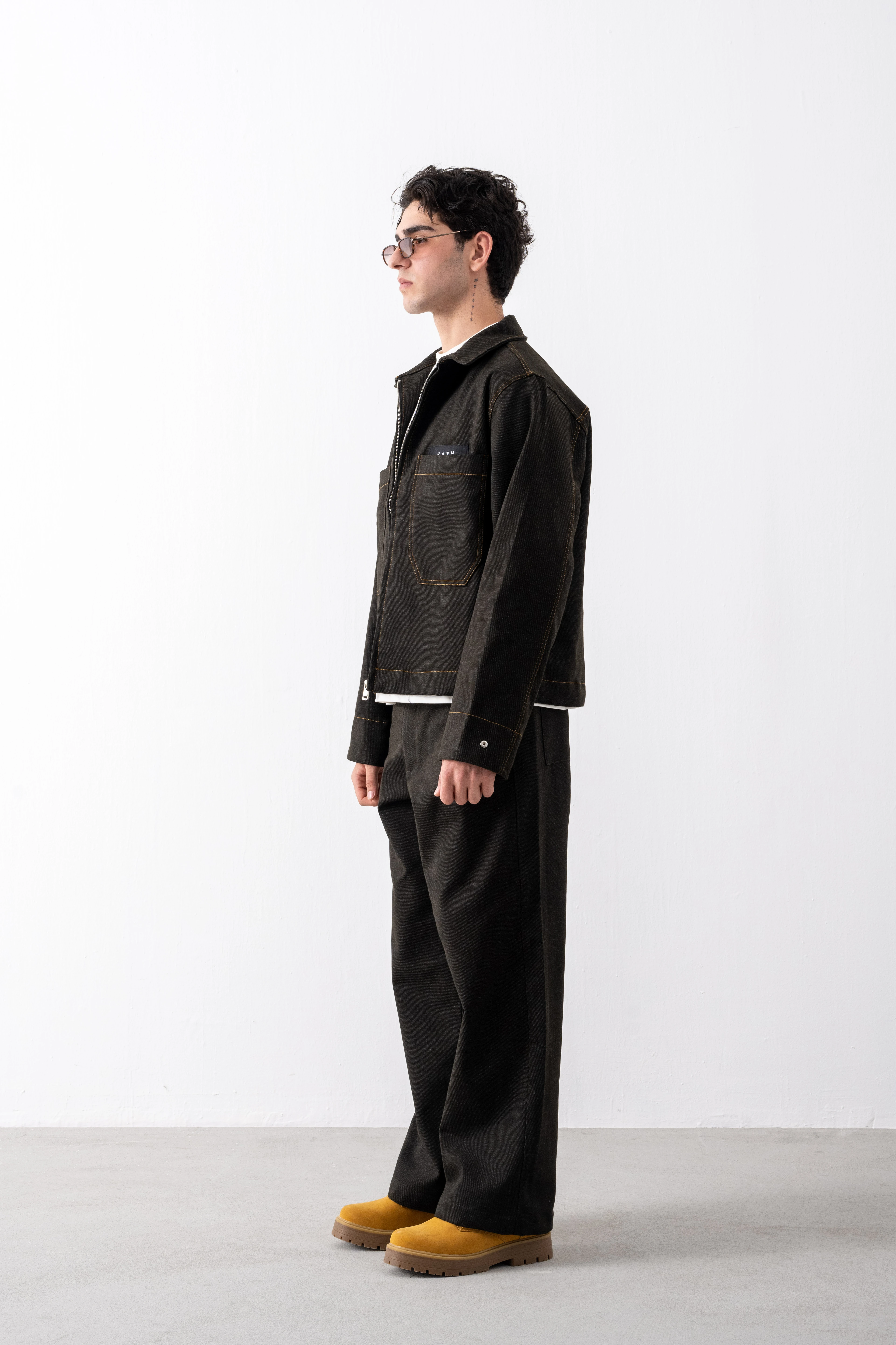  Kaen Tokyo Kahverengi Denim Ceket