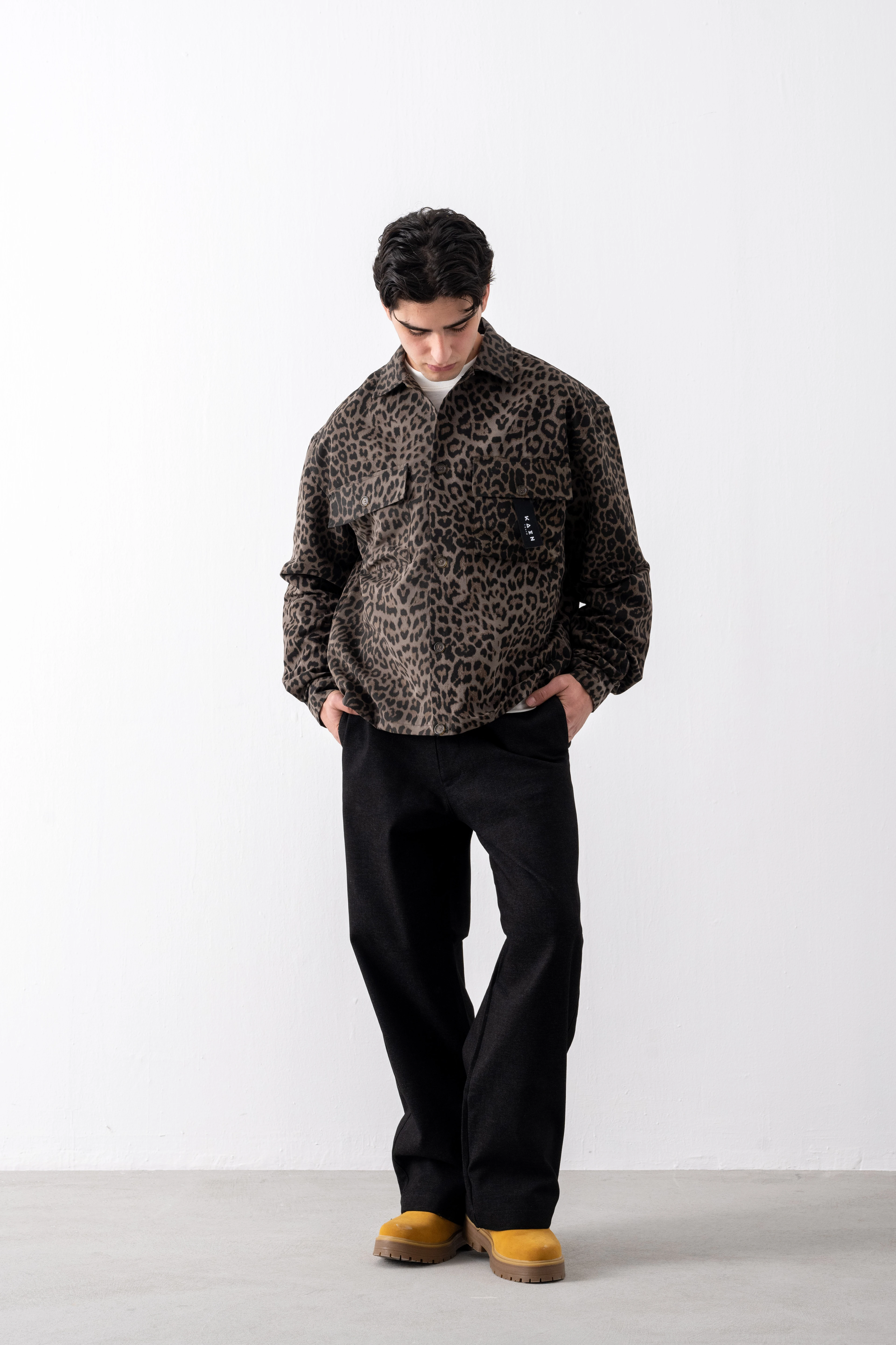 Kaen Tokyo Leopar Desen Gömlek Ceket