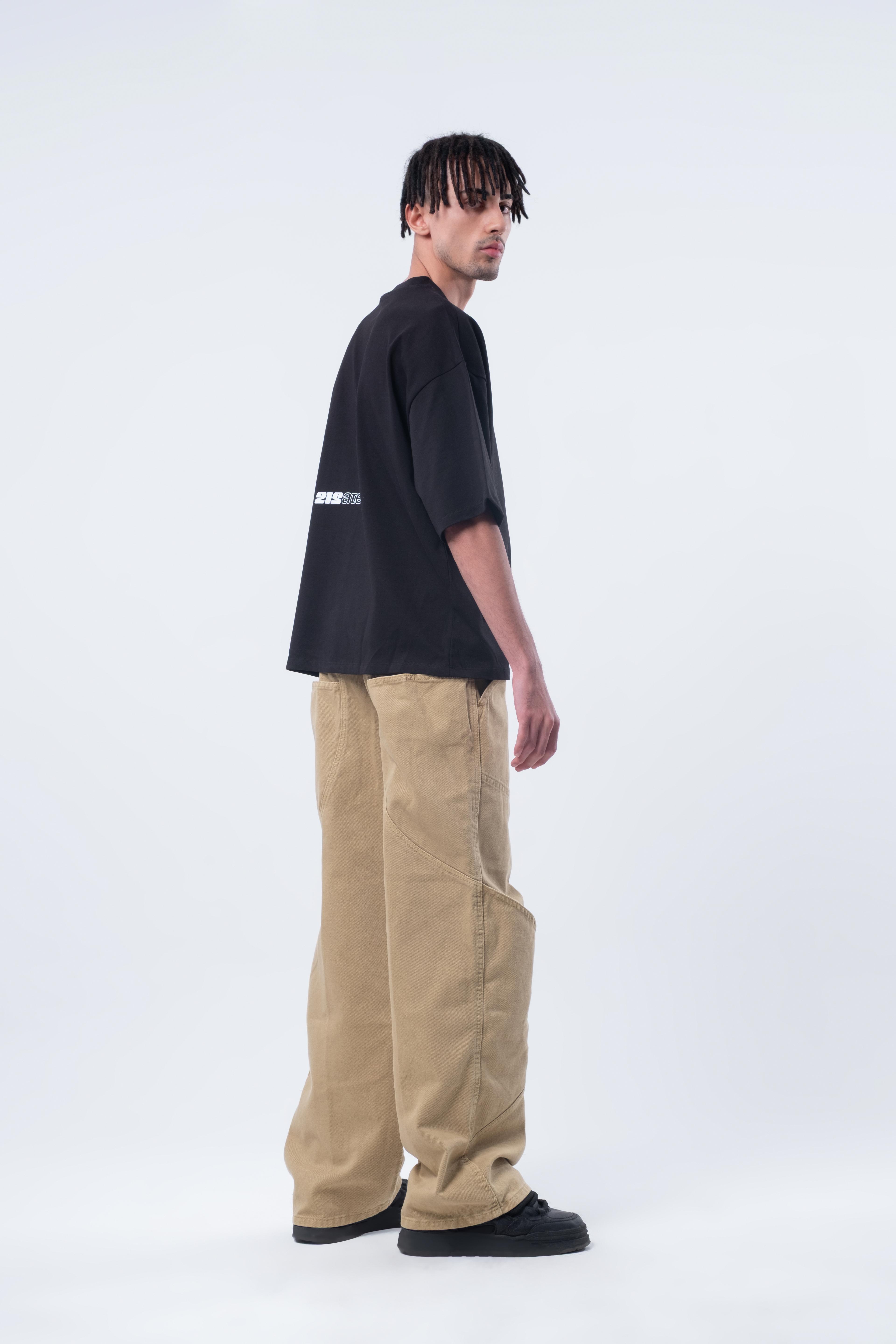 Kısa Kollu Baskılı Boxy Fit T-shirt