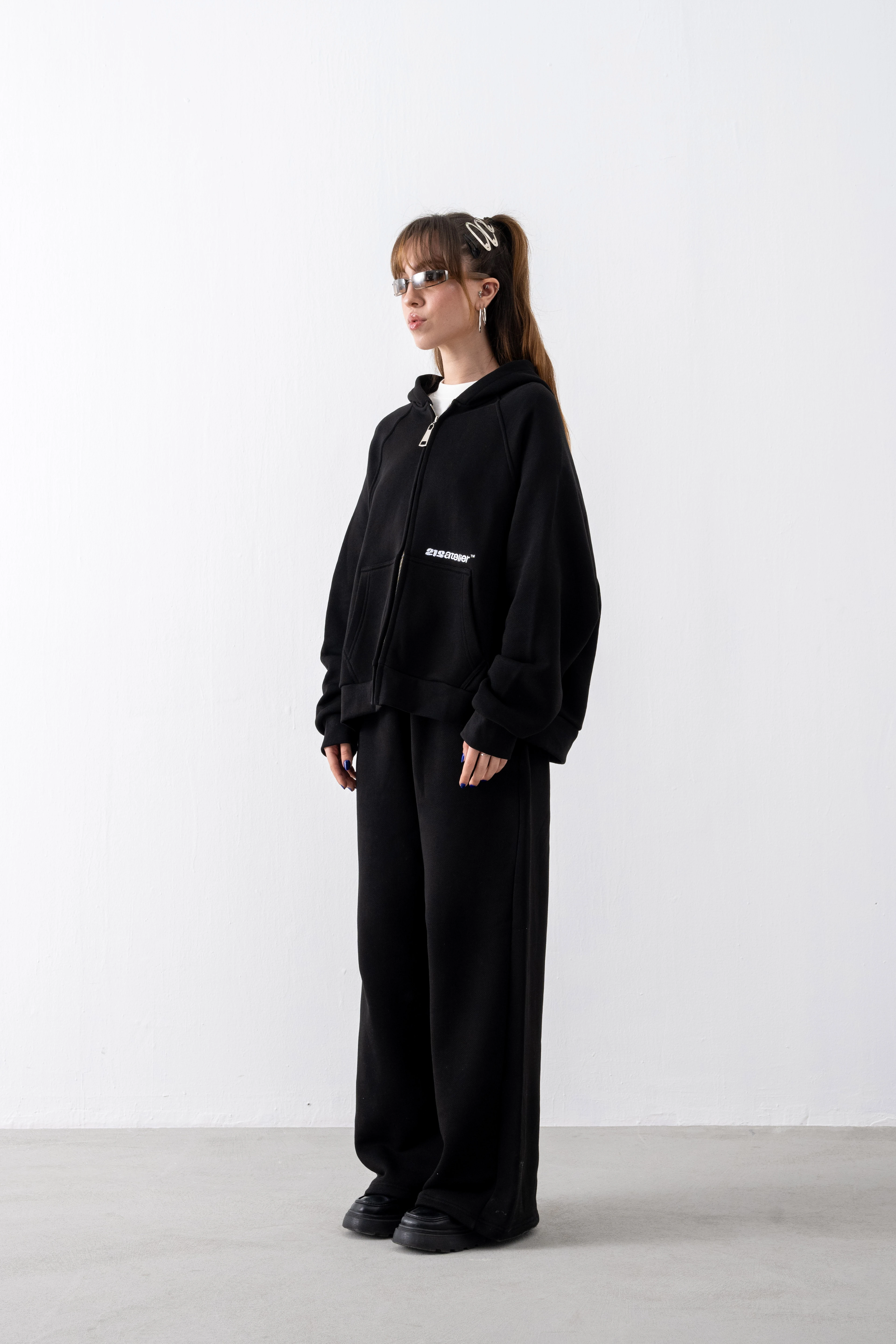 Siyah The Core 500 Zip Sweatshirt