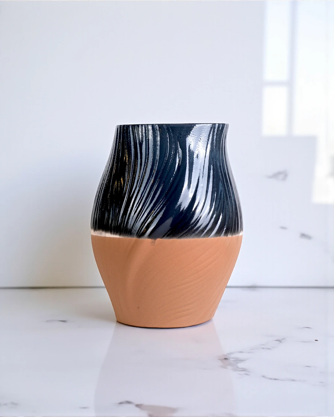 Lacivert ve Kahverengi