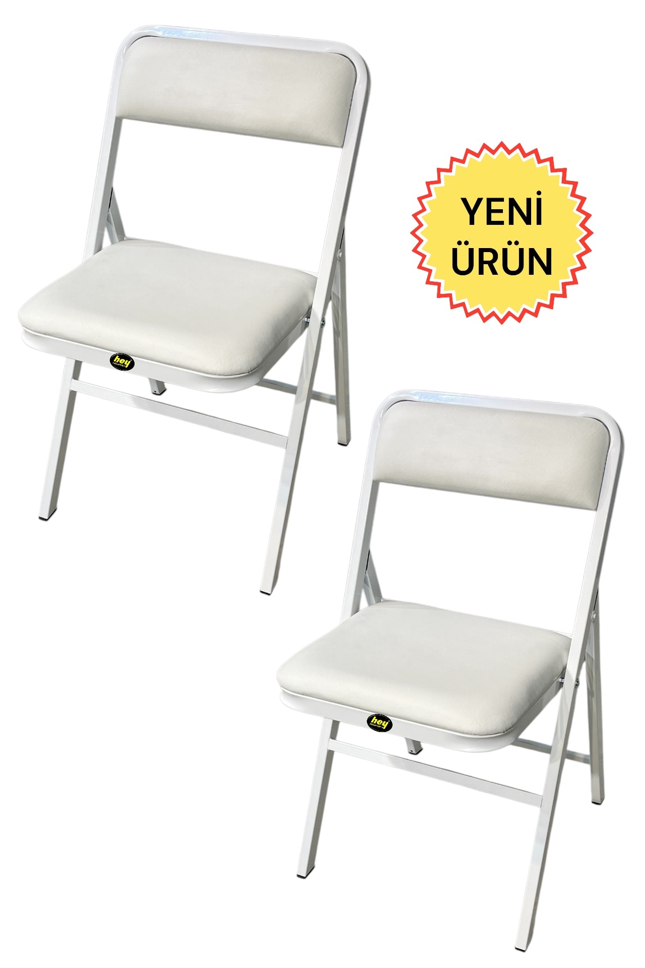 Katlanır Kamp Sandalyesi Piknik Sandalyesi Deri 2'li