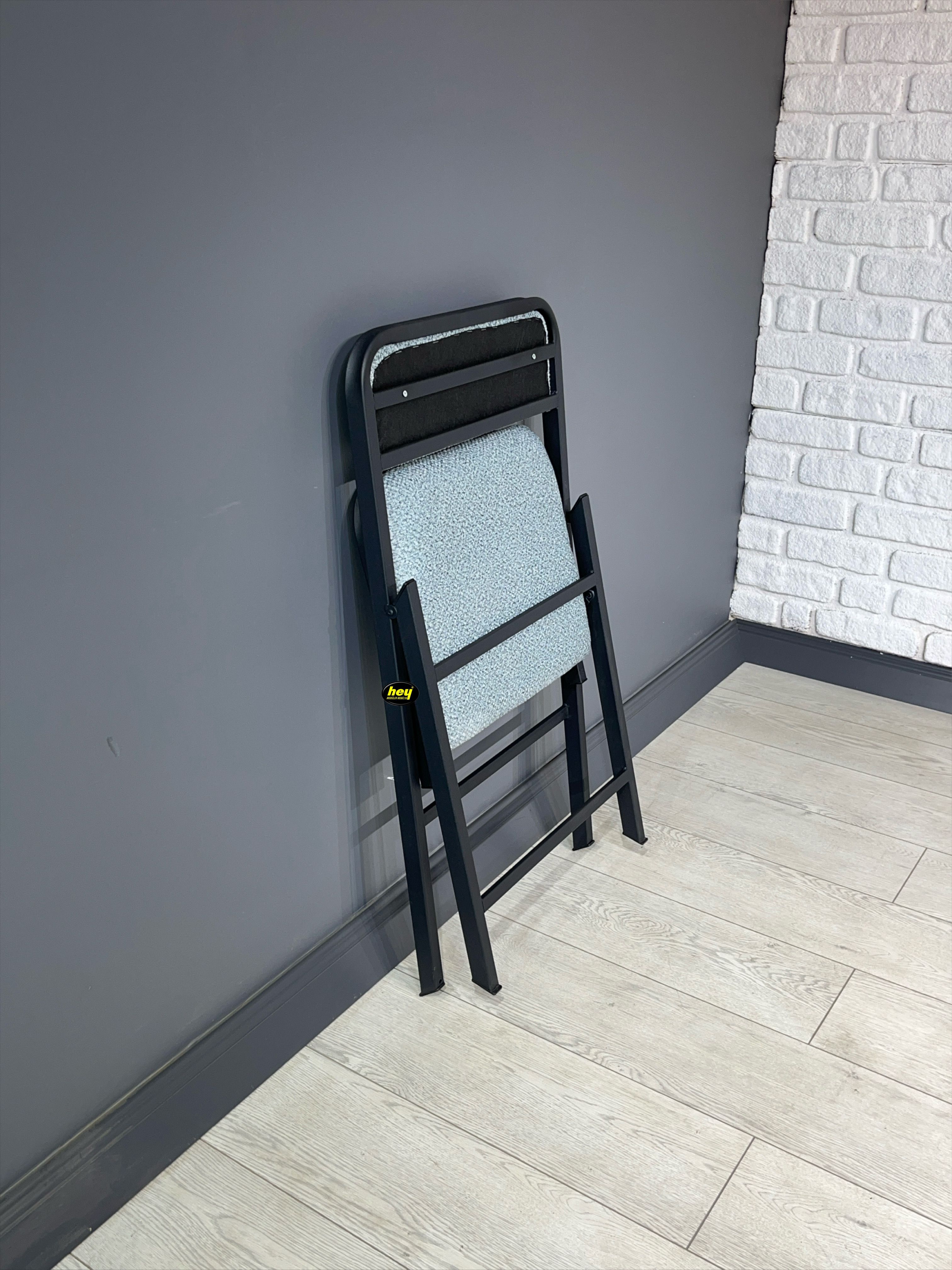 Hey Katlanır Mutfak Sandalyesi Yemek Balkon Bahçe Otel Kafe Katlanır Sandalyesi Siyah Mavi