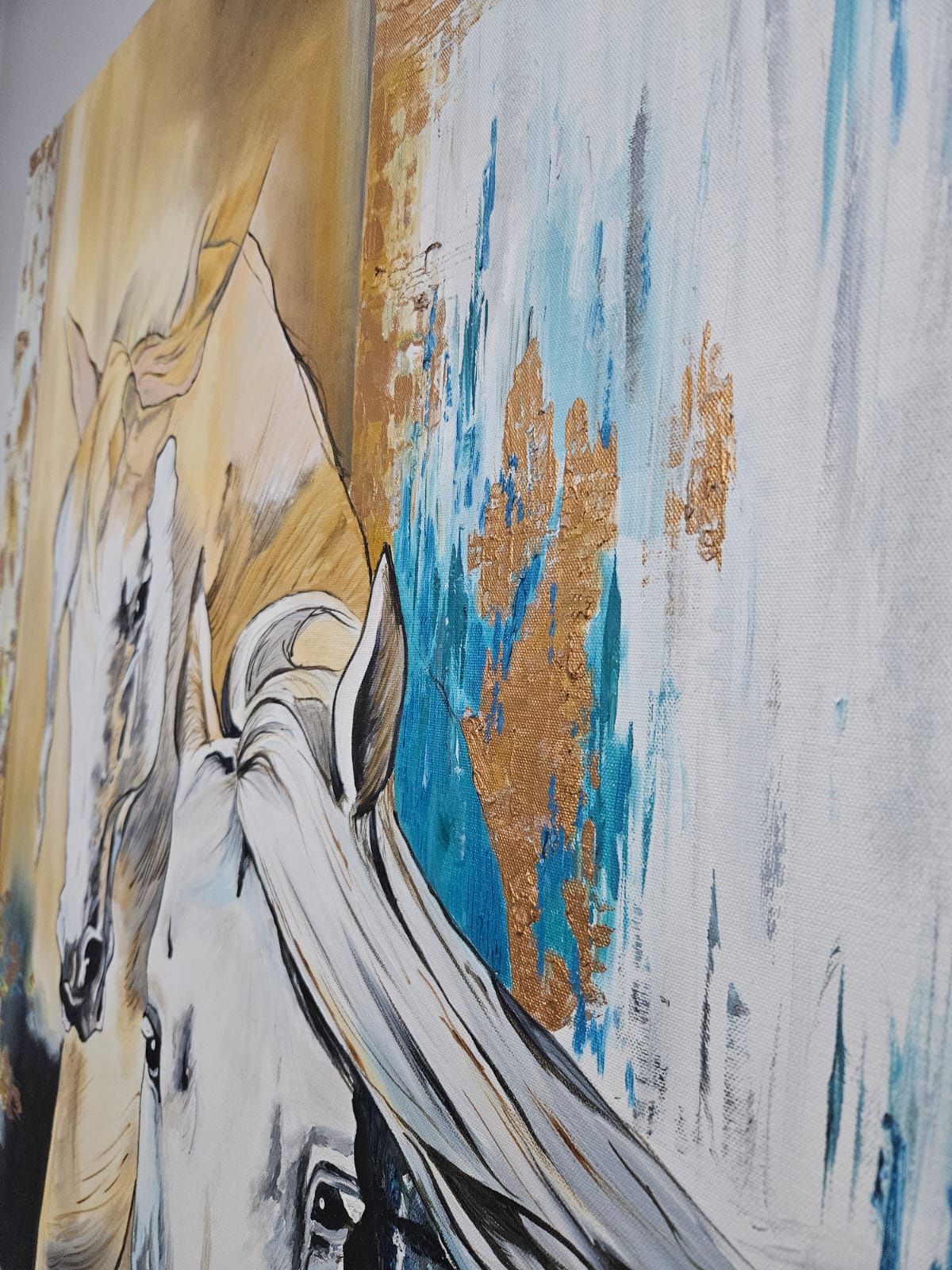 Spirit Horses Yağlı Boya Atlar Tablosu 1009