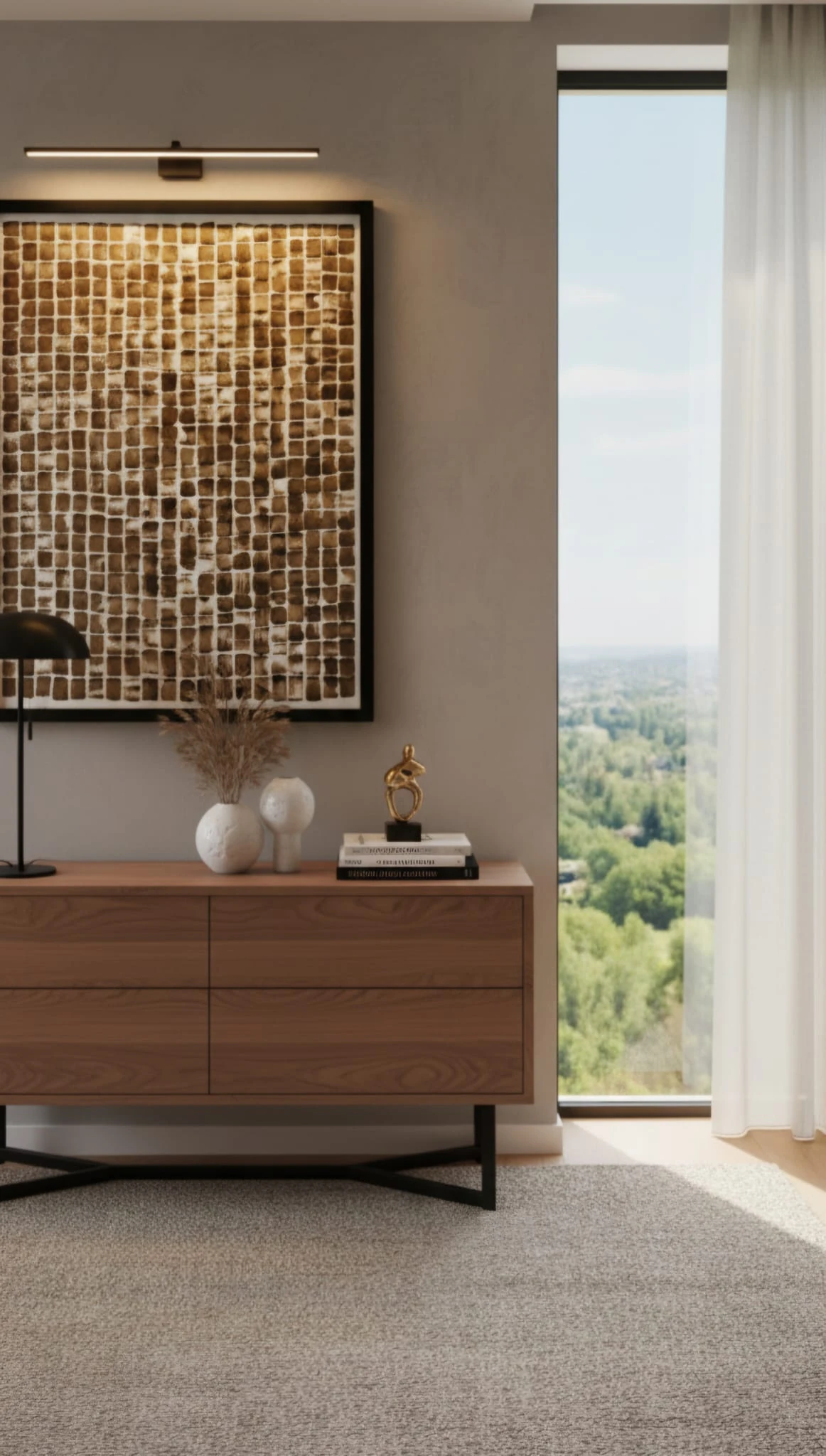 Textured Harmony Toprak Dokusu Serisi Soyut Dokulu Tablo 1026