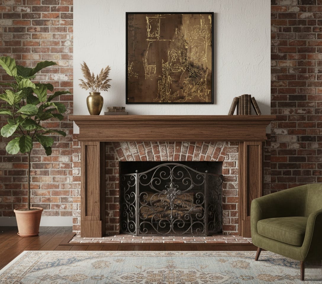 Hidden Script Kahve Tonlarında Gold Saklı Yazı Büyüsü Tablosu 1031