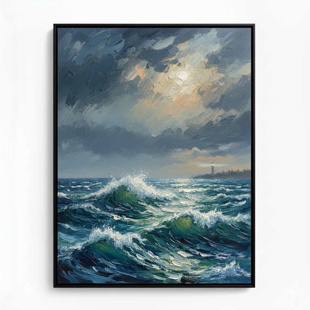 Sonsuz Dalgaların Sesi Dokulu Tablo 1010