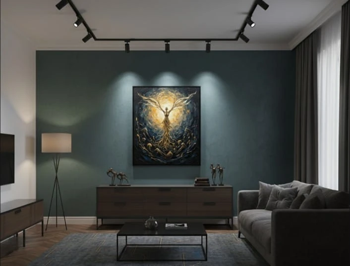 Özgürlüğün Yeryüzünden Yükselişi Dokulu Akrilik Tablo 1013