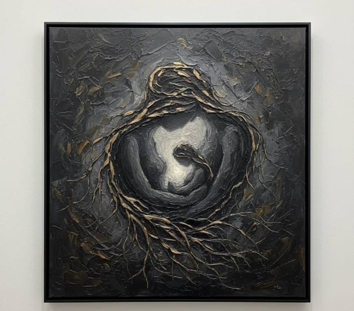 Kutsal Bağın Koruyucu Ruhu Annenin Sığınağı Akrilik Tablo 1012