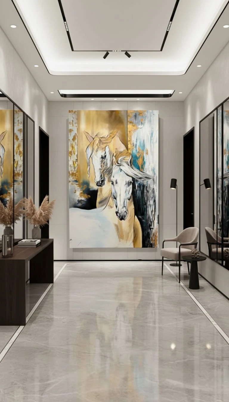 Spirit Horses Yağlı Boya Atlar Tablosu 1009